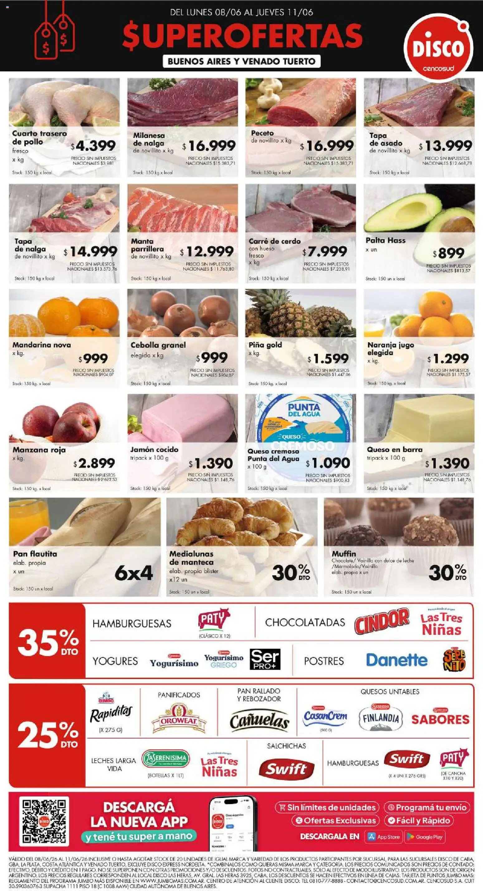 Disco ofertas │ válido desde el 07.06.2026 | Página: 1 | Productos: Cebolla, Jamón cocido, Manzana, Cerdo