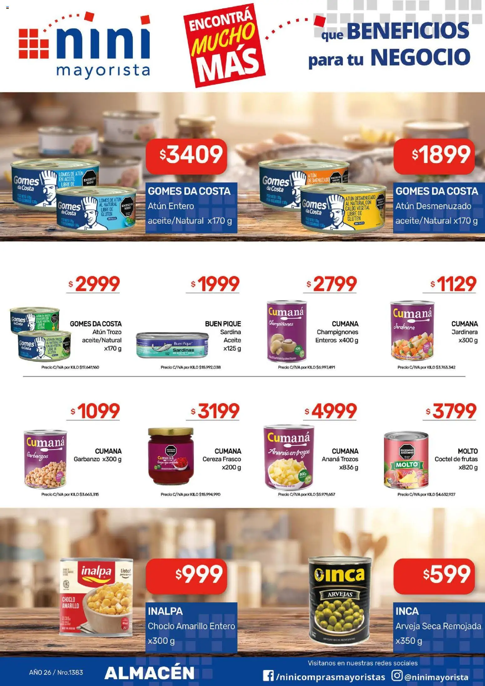 Revista de ofertas NINI Mayorista - Página 26 - Ofertas válidas hasta el 1 de noviembre de 2026