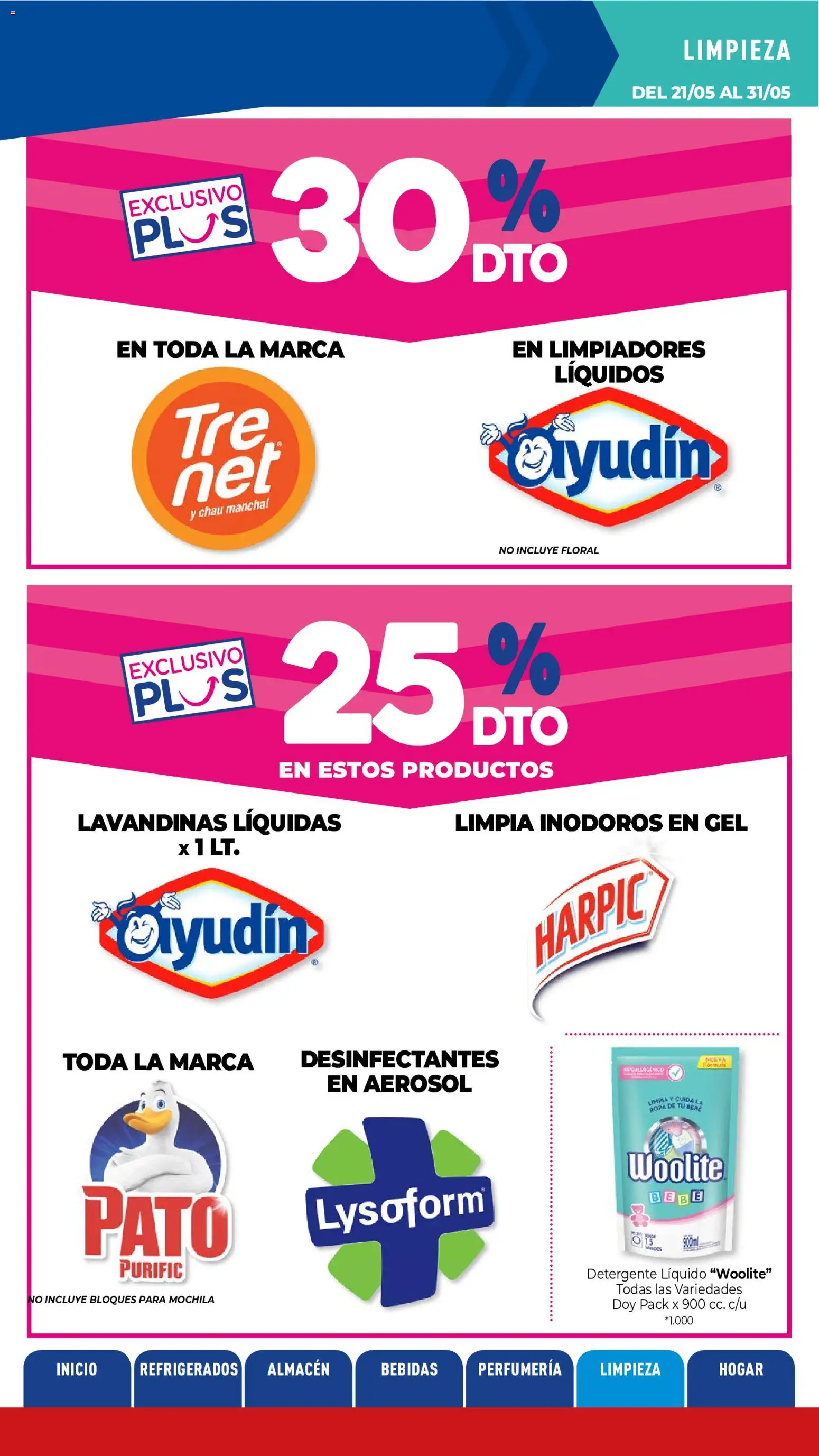 La Anonima catálogo │ válido desde el 21.05.2026 | Página: 30 | Productos: Detergente, Ropa, Mochila
