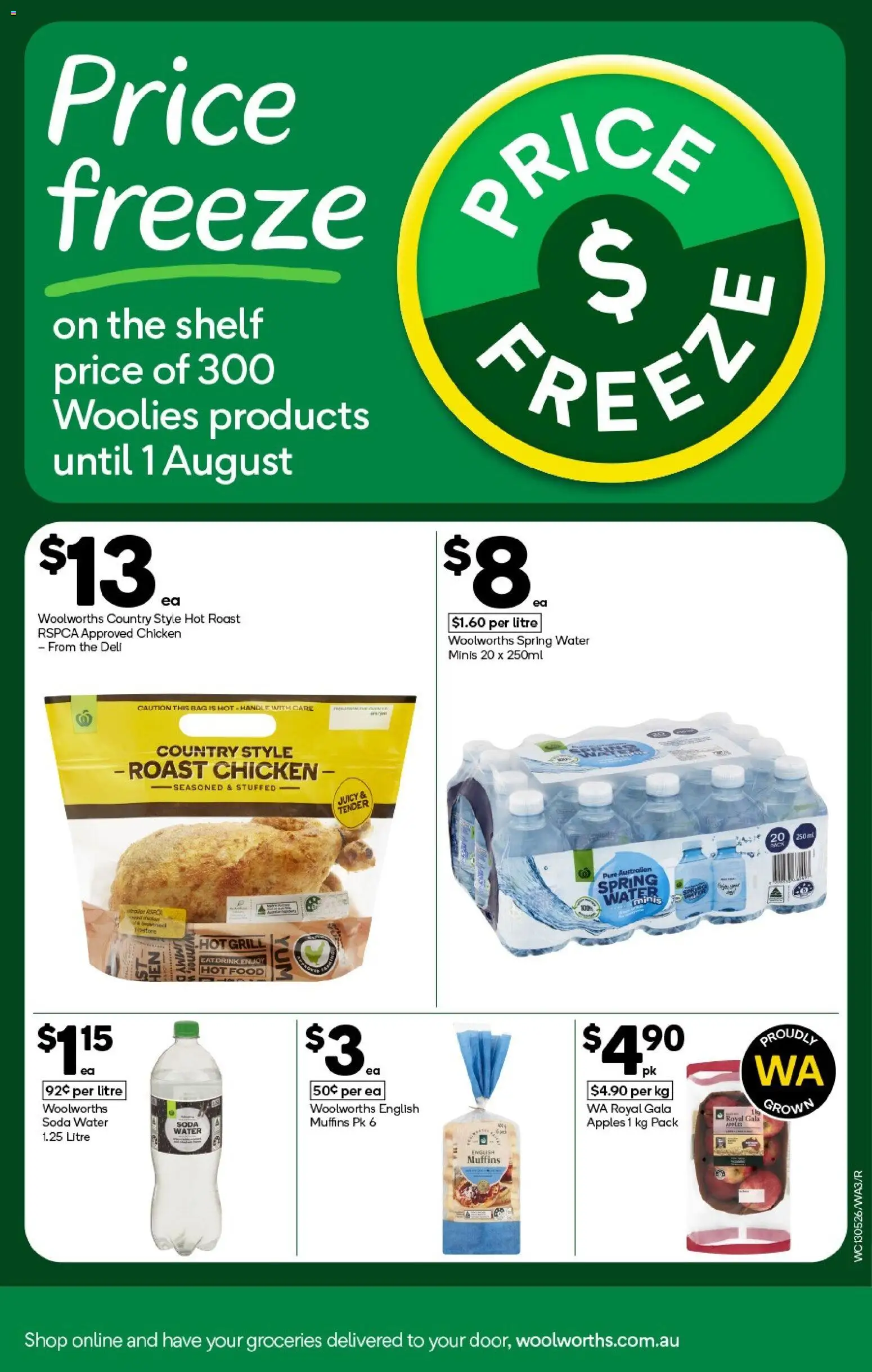 Woolworths catalogue - valid from 13.05.2026 | Page: 3 | Products: Shelf, Apples, Water, Bag