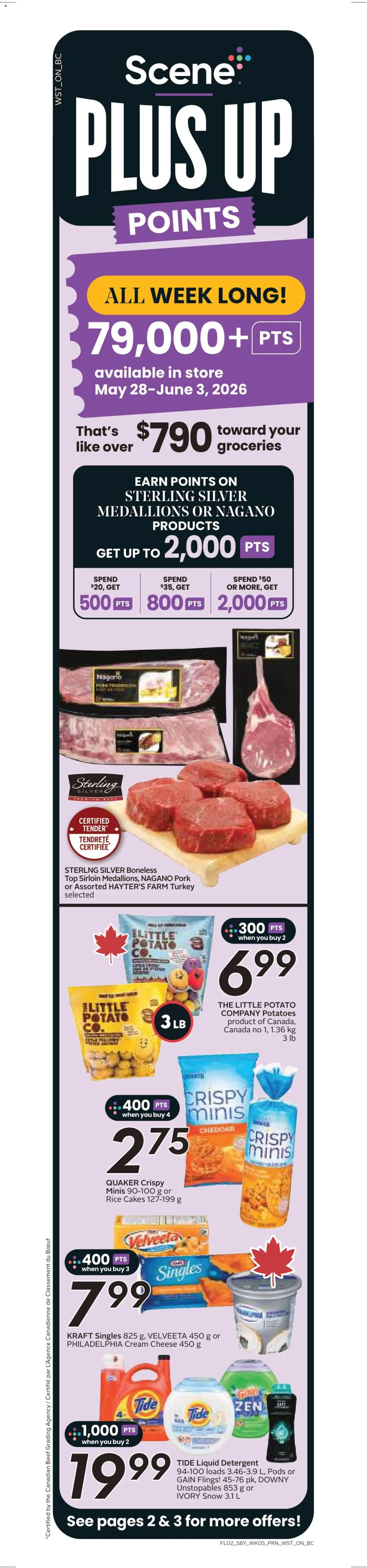 Safeway flyer valid from 28.05.2026 | Page: 3 | Products: Rice, Beef, Turkey, Cheese