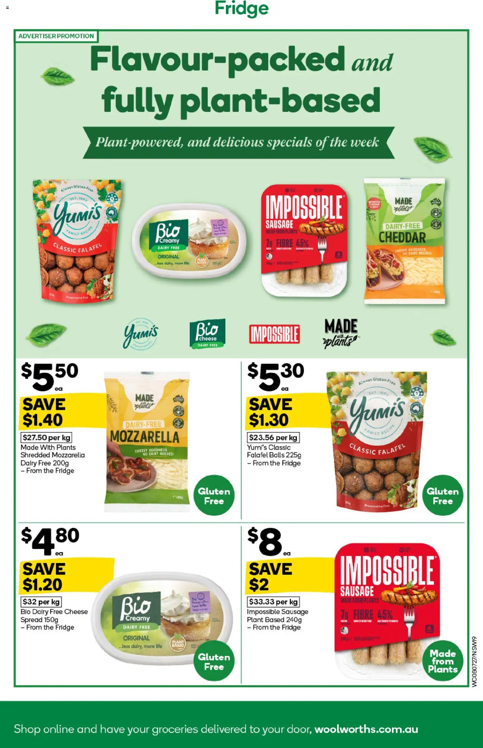 Woolworths catalogue - valid from 08/07/2026 | Page: 19 | Products: Dairy, Cheese, Sausage, Fridge