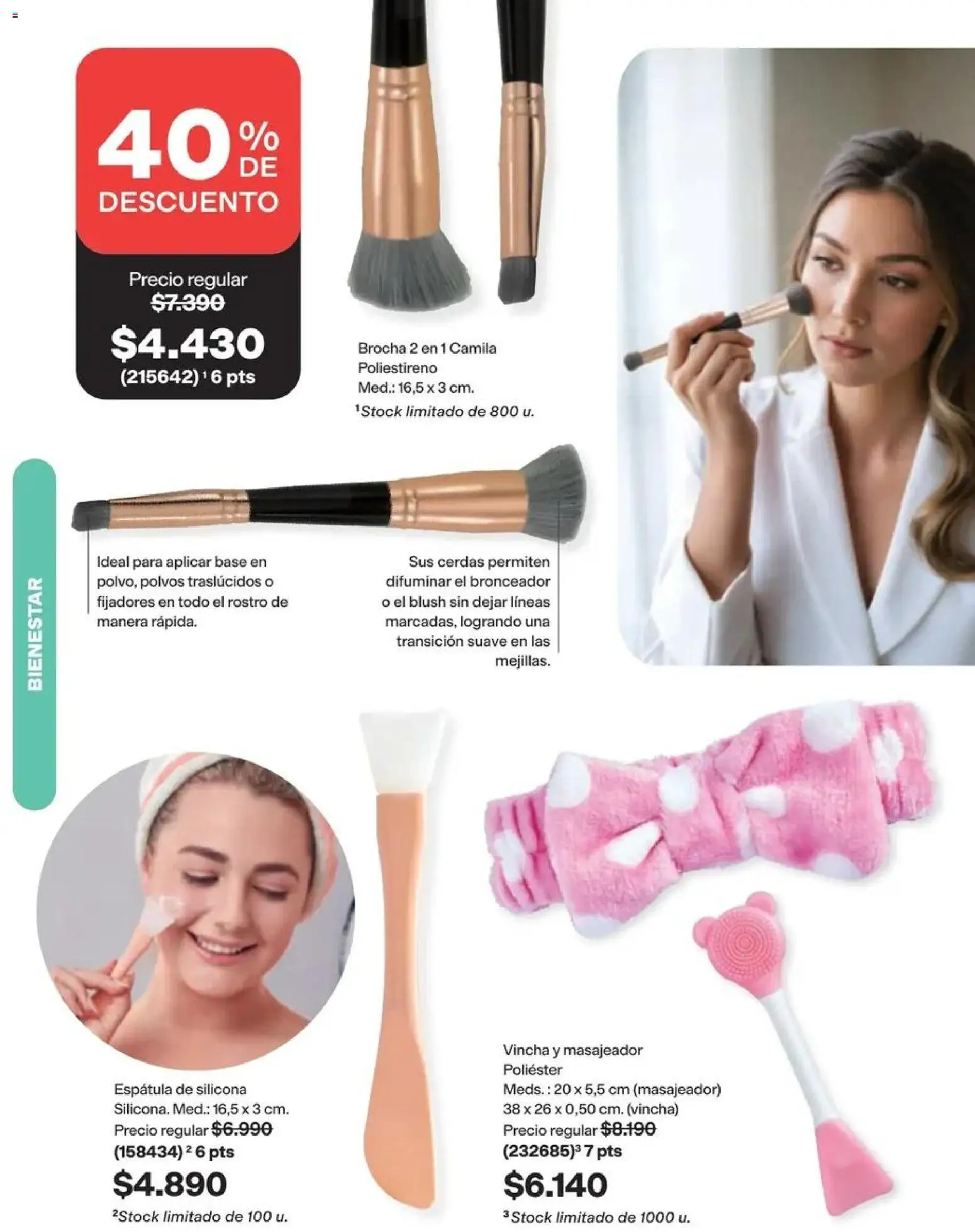 Catálogo Avon Campaña 14 │ válido desde el 15.09.2026 | Página: 125 | Productos: Espatula, Vincha, Bronceador, Base