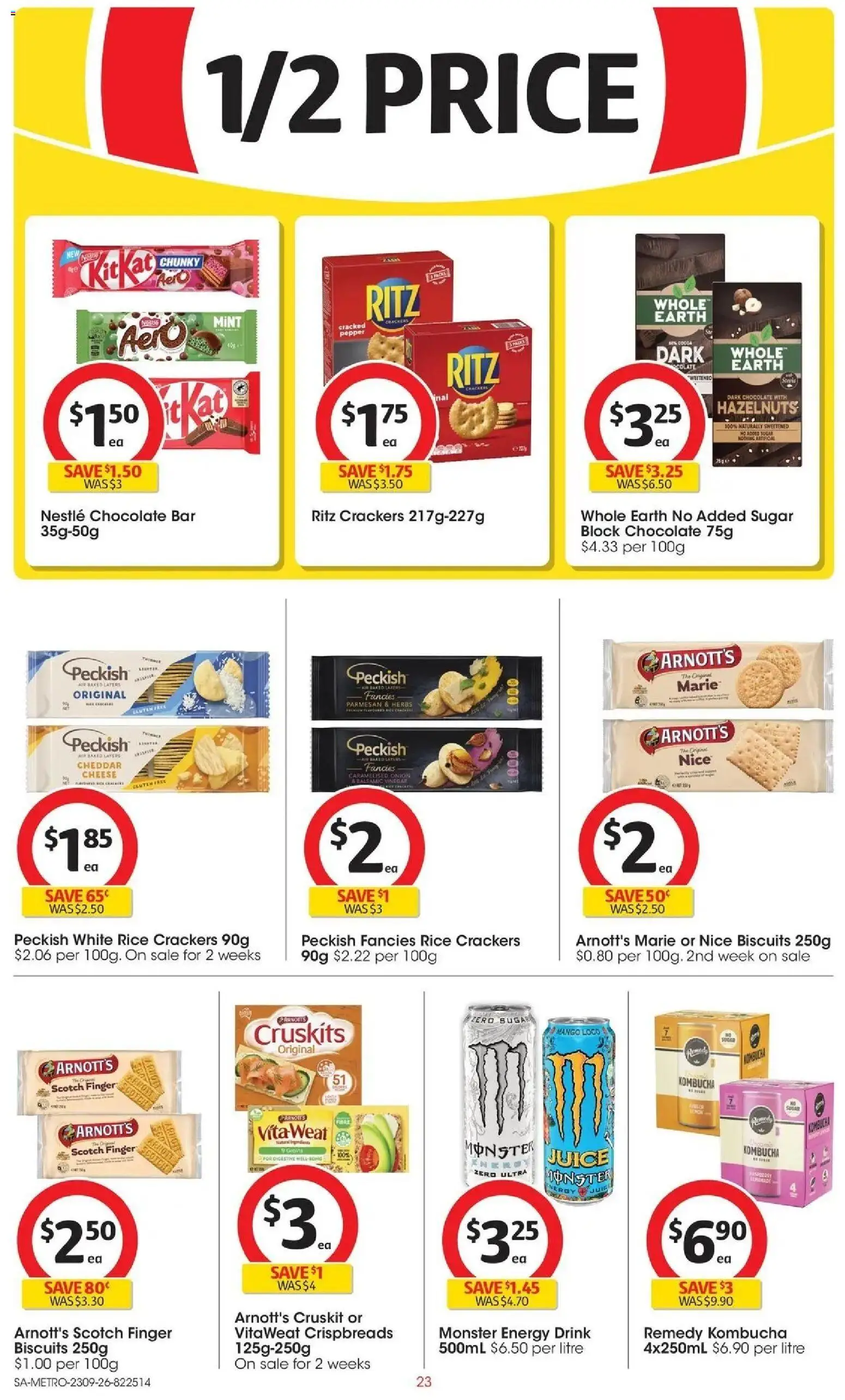 ﻿Coles catalogue valid from 23/09/2026 > Online Australia | Page: 23 | Products: Cheese, Sugar, Lemon, Onion