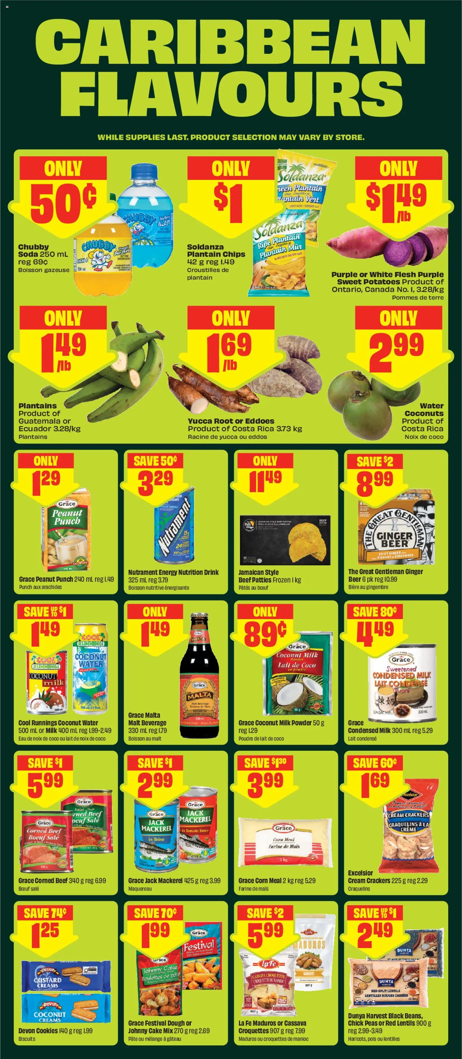 FreshCo flyer valid from Jul 9, 2026 | Page: 7 | Products: Beef, Potatoes, Powder, Beer