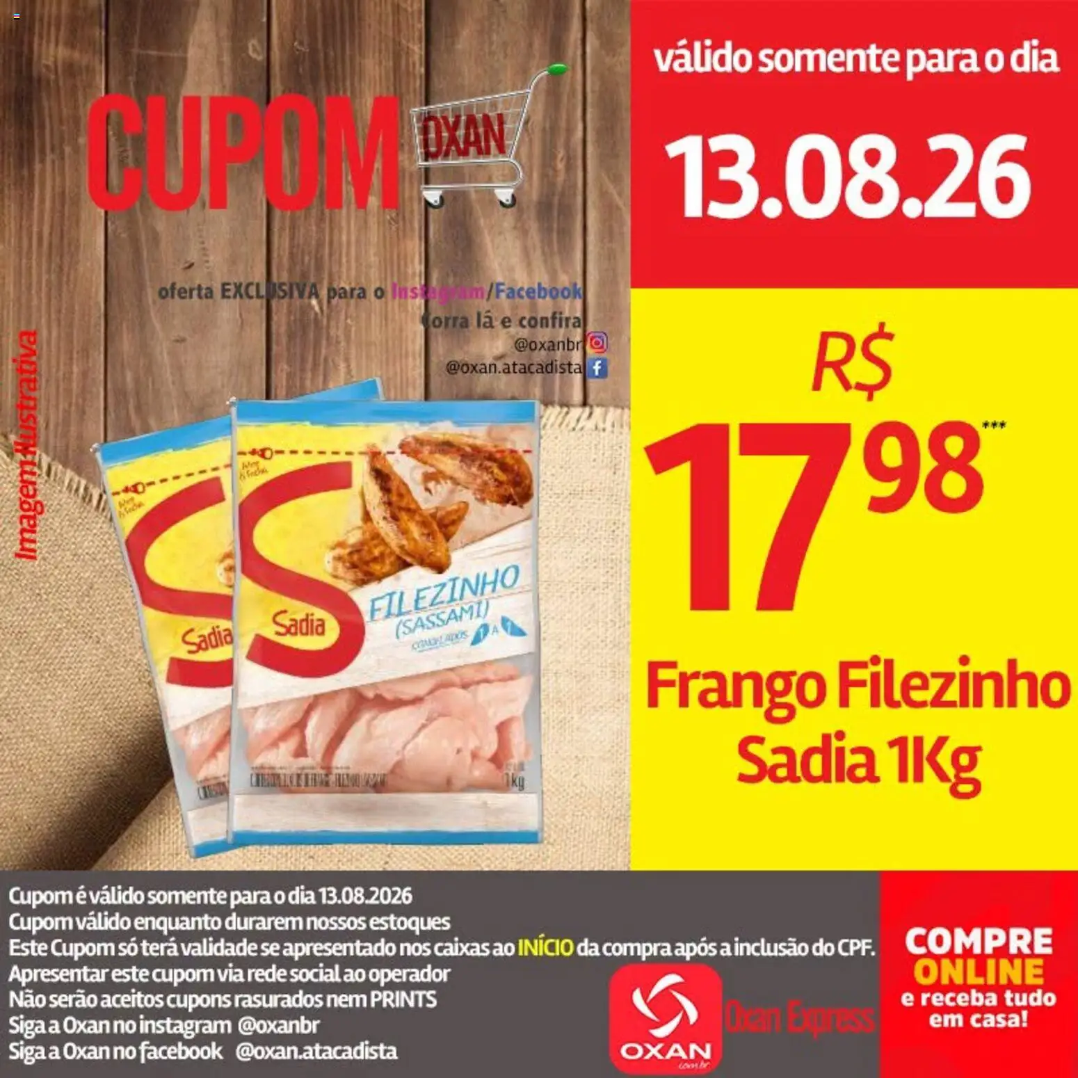 Oxan Atacadista Folheto - válido de 13/08/2026 | Página: 12 | Produtos: Frango