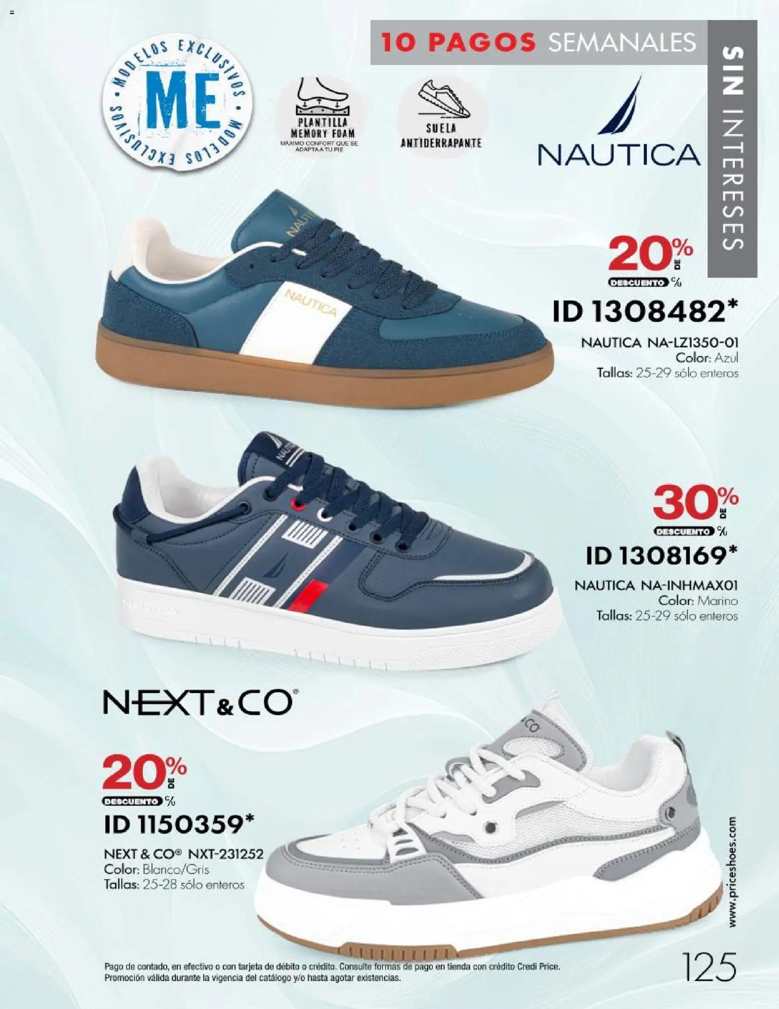 Nuevas ofertas de Price Shoes válidas en toda la República Mexicana desde el 28/10/2026. ¡Encuentra las mejores ofertas en Price Shoes catálogo 10 pagos sin intereses! | Página: 125