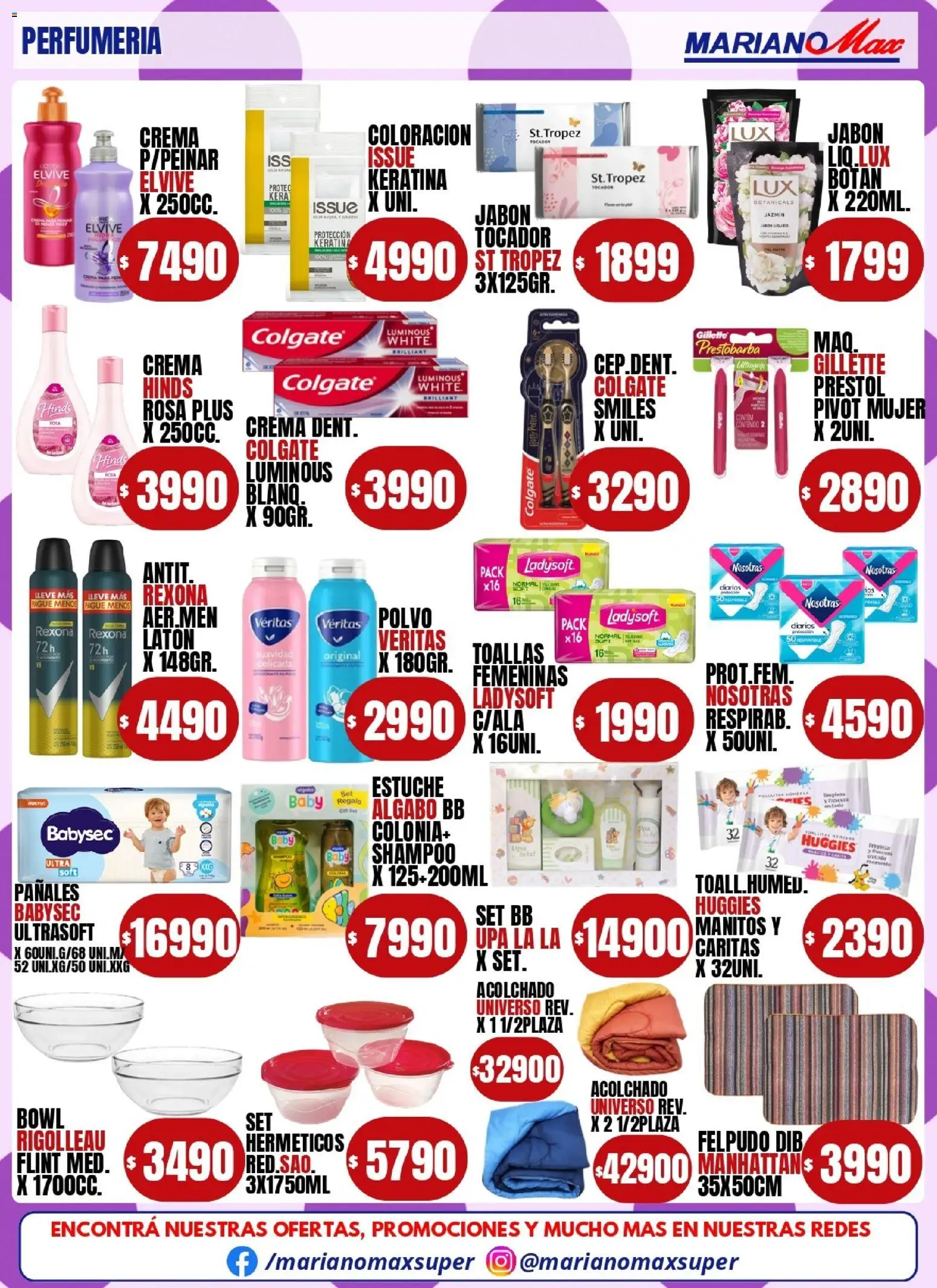 Mariano Max - Catálogo │ válido desde el 04/08/2026 | Página: 7 | Productos: Bowl, Acolchado, Shampoo, Crema