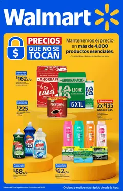 Vista previa de Walmart folleto Precios que no se tocan, nuevo folleto de la tienda, válido en México a partir del 21/09/2026