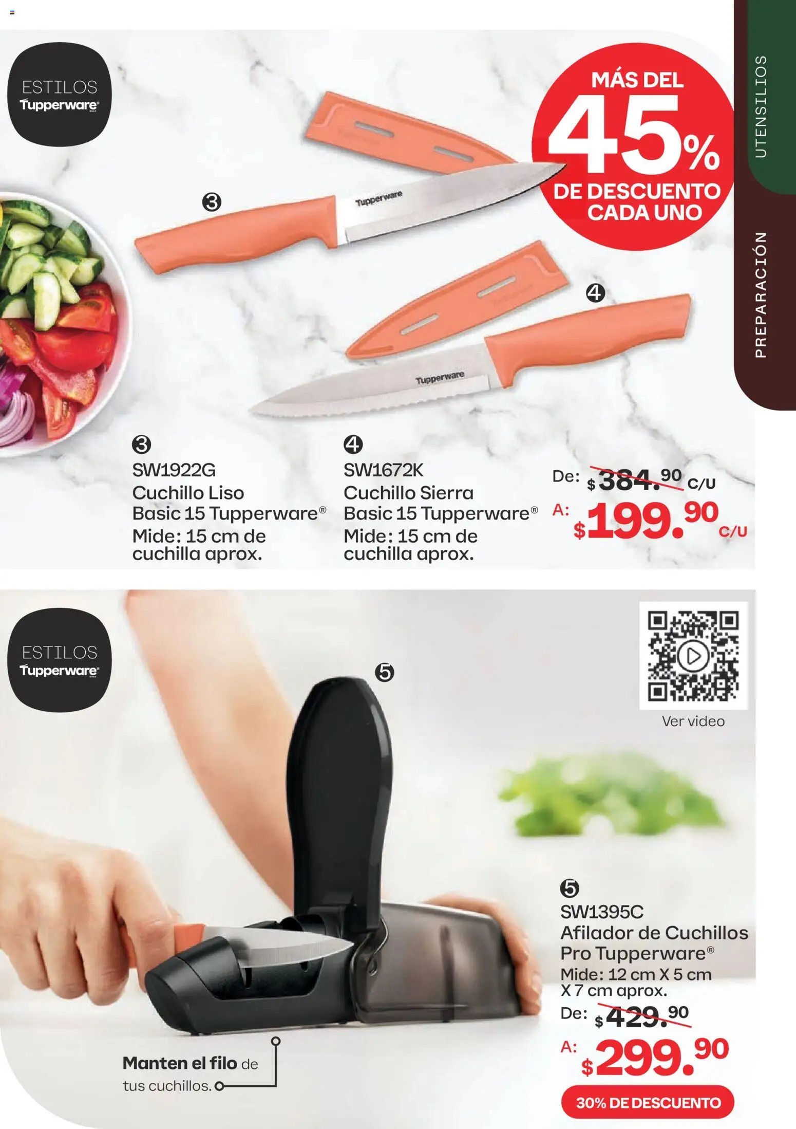 Nuevas ofertas de Tupperware válidas en toda la República Mexicana desde el 13/07/2026. ¡Encuentra las mejores ofertas en Tupperware catálogo! | Página: 57 | Productos: Sierra, Cuchillo, Video