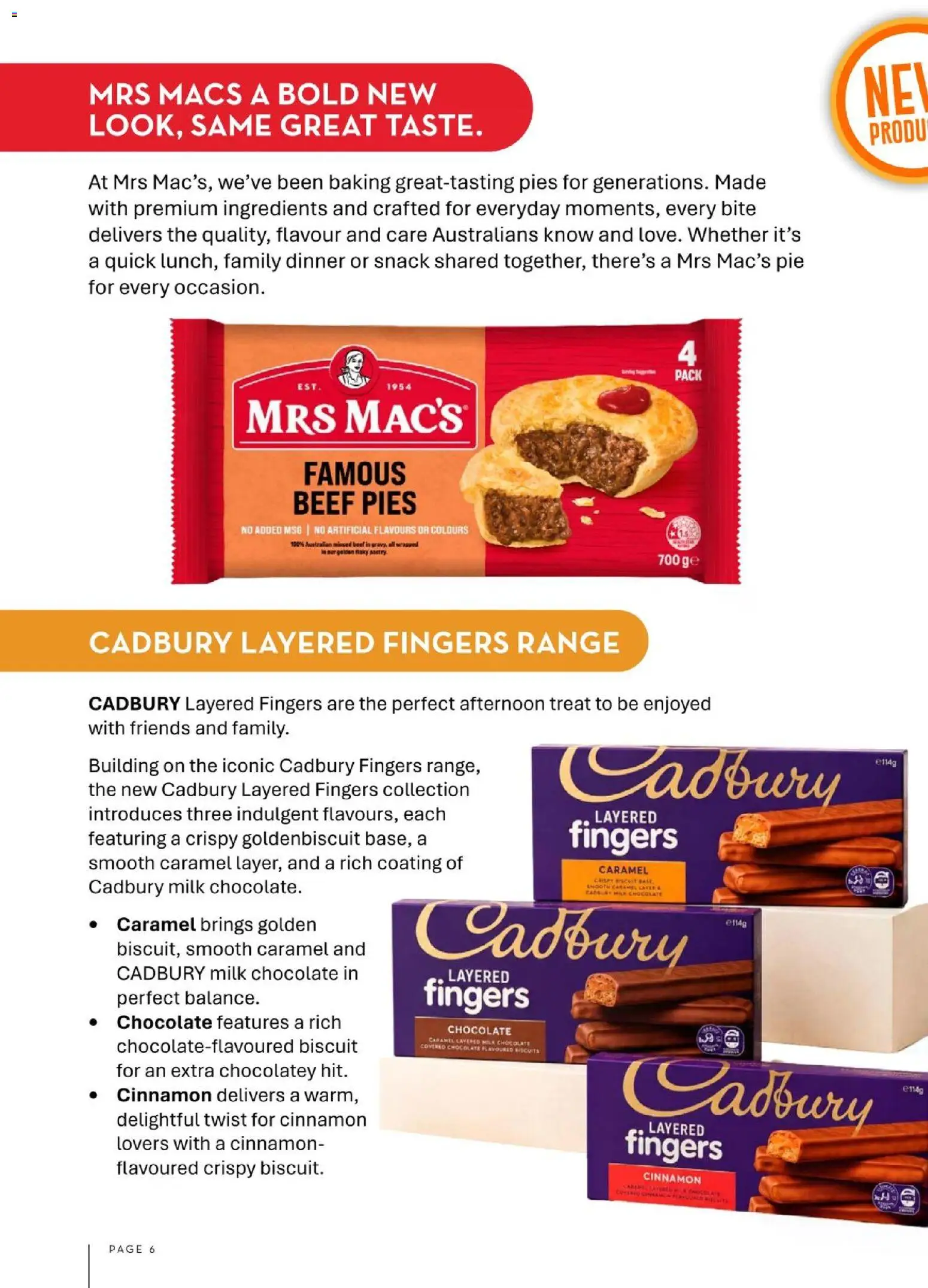 Foodworks catalogue - valid from 01/08/2026 | Page: 6 | Products: Ingredients, Beef, Biscuits, Pies