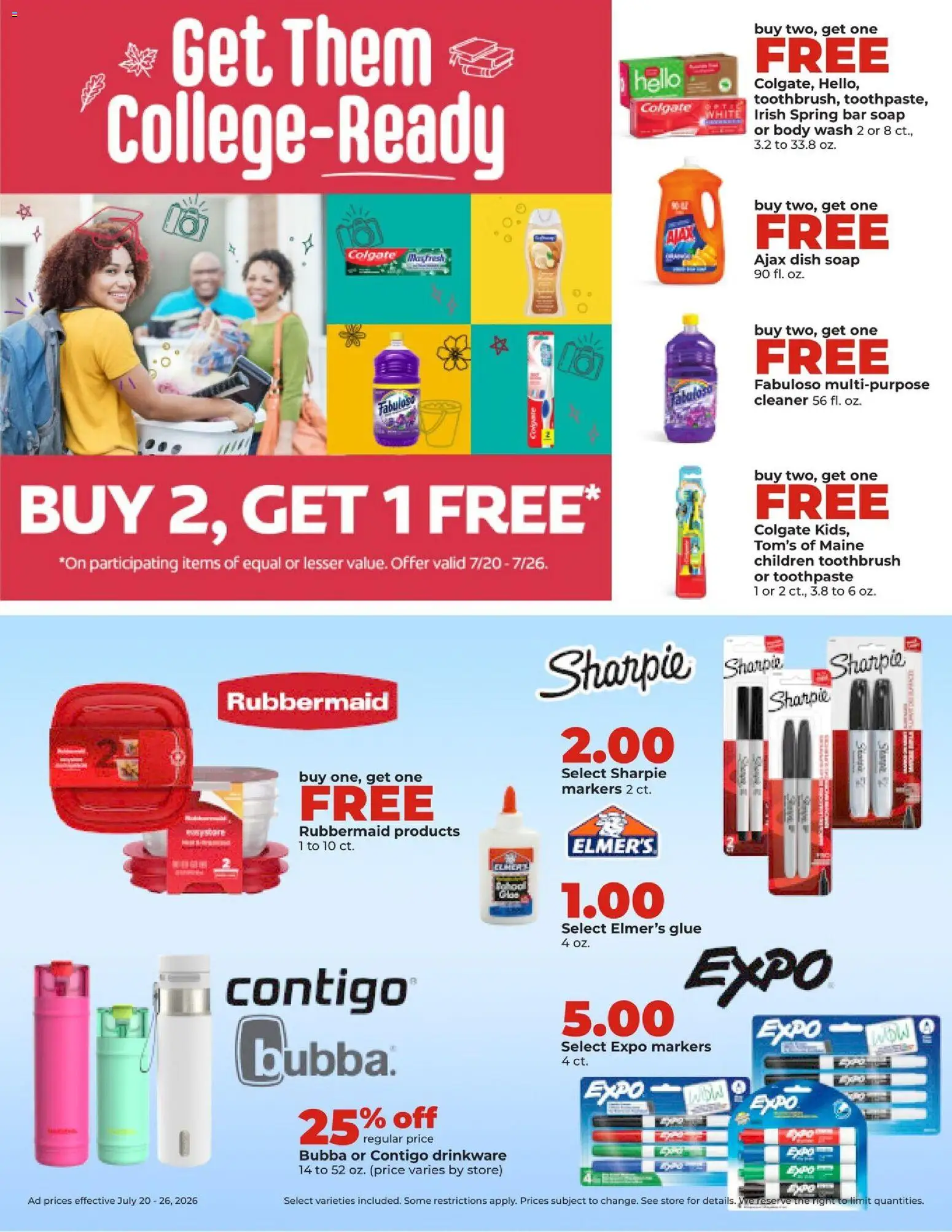 HyVee Weekly Ad - valid from 07/20/2026 | Page: 35 | Products: Toothpaste, Toothbrush, Bar Soap, Body Wash