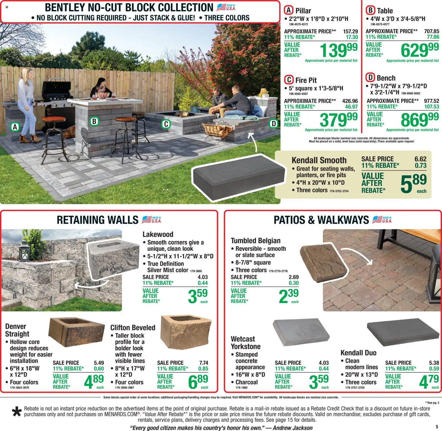 Menards Weekly Ad - valid from 06/25/2026 | Page: 10 | Products: Table, Weight
