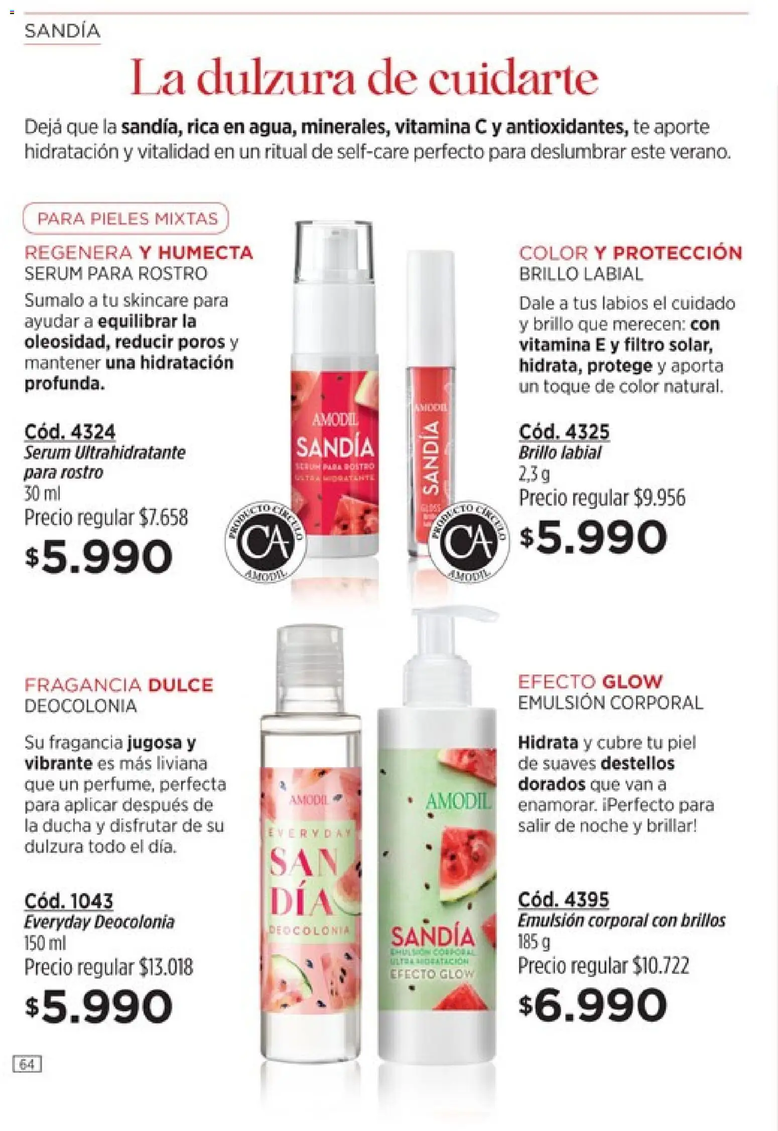 Catálogo Amodil Campaña 2 │ válido desde el 01.02.2026 | Página: 64 | Productos: Sandía, Fragancia, Serum, Té