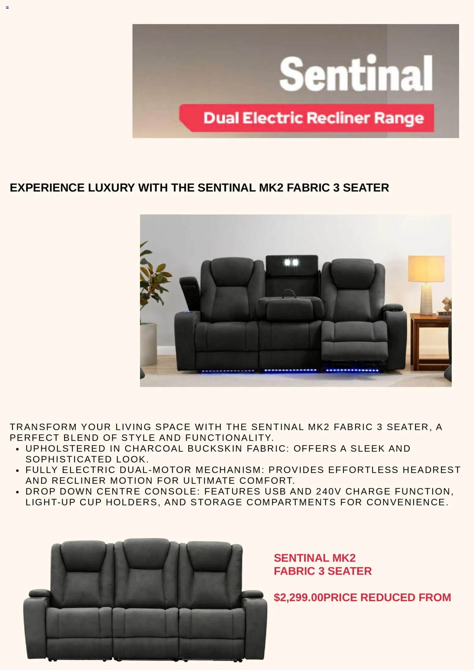 Amart Furniture catalogue - valid from 08.05.2026 | Page: 2 | Products: Recliner, Usb