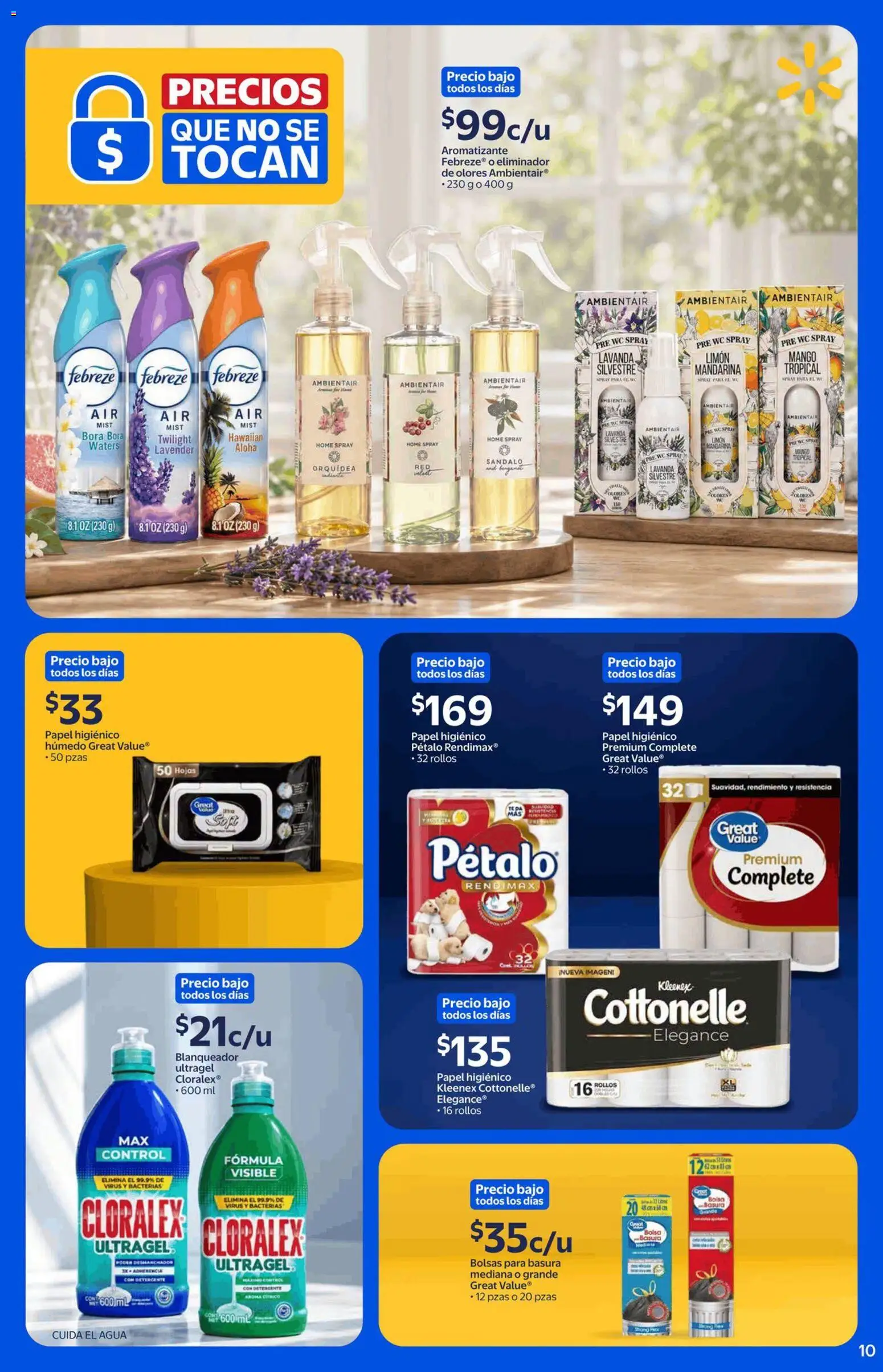 Nuevas ofertas de Walmart válidas en toda la República Mexicana desde el 21/09/2026. ¡Encuentra las mejores ofertas en Walmart folleto Precios que no se tocan! | Página: 8 | Productos: Detergente, Agua, Limón, Bolsas para basura