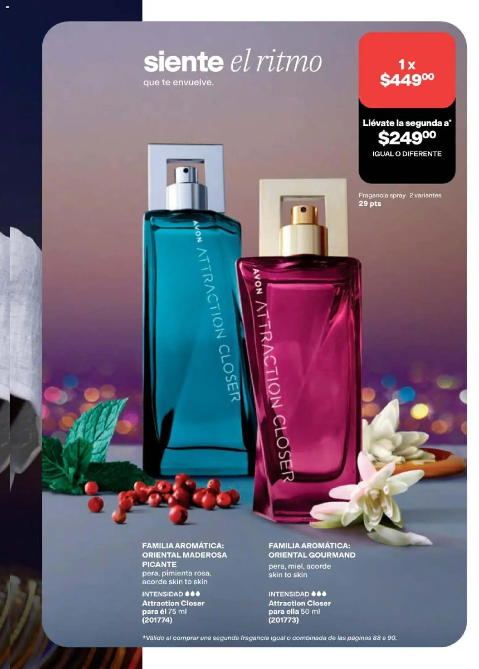 Nuevas ofertas de AVON válidas en toda la República Mexicana desde el 11/09/2026. ¡Encuentra las mejores ofertas en AVON campaña 14 2026! | Página: 85 | Productos: Pimienta, Té, Fragancia