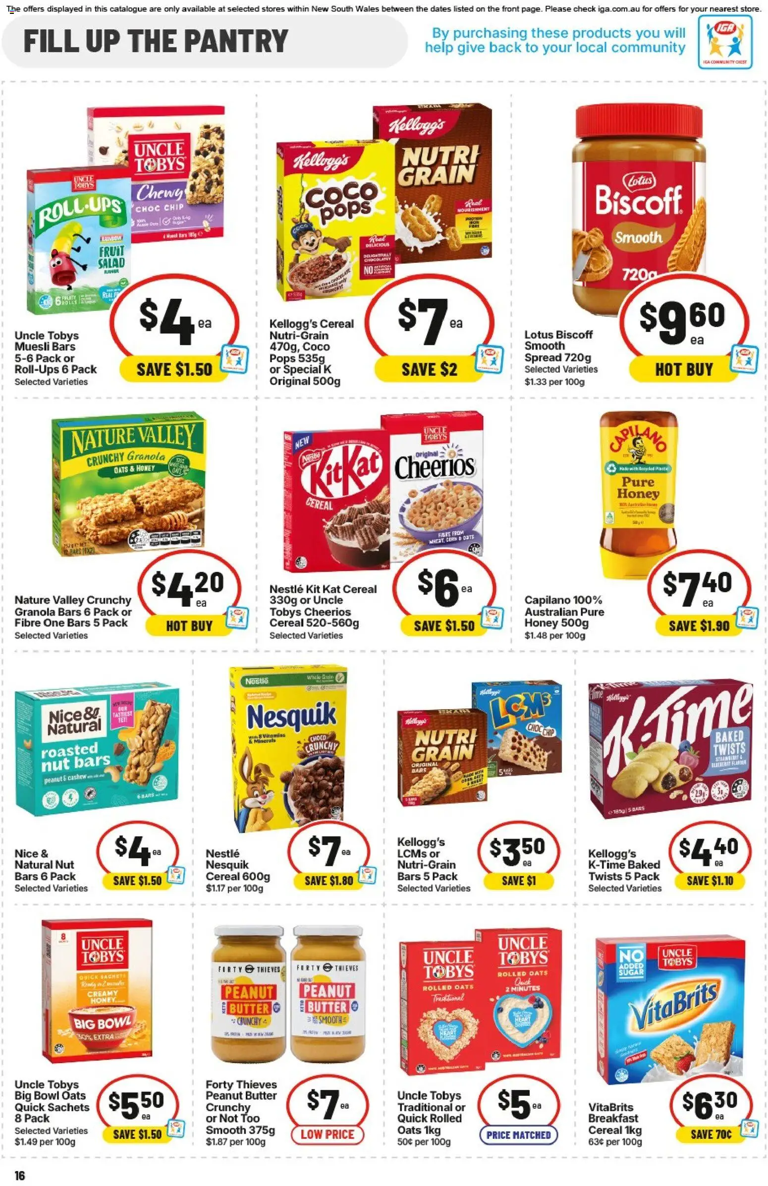 IGA catalogue - valid from 05/08/2026 | Page: 13 | Products: Butter, Granola, Oats, Salad