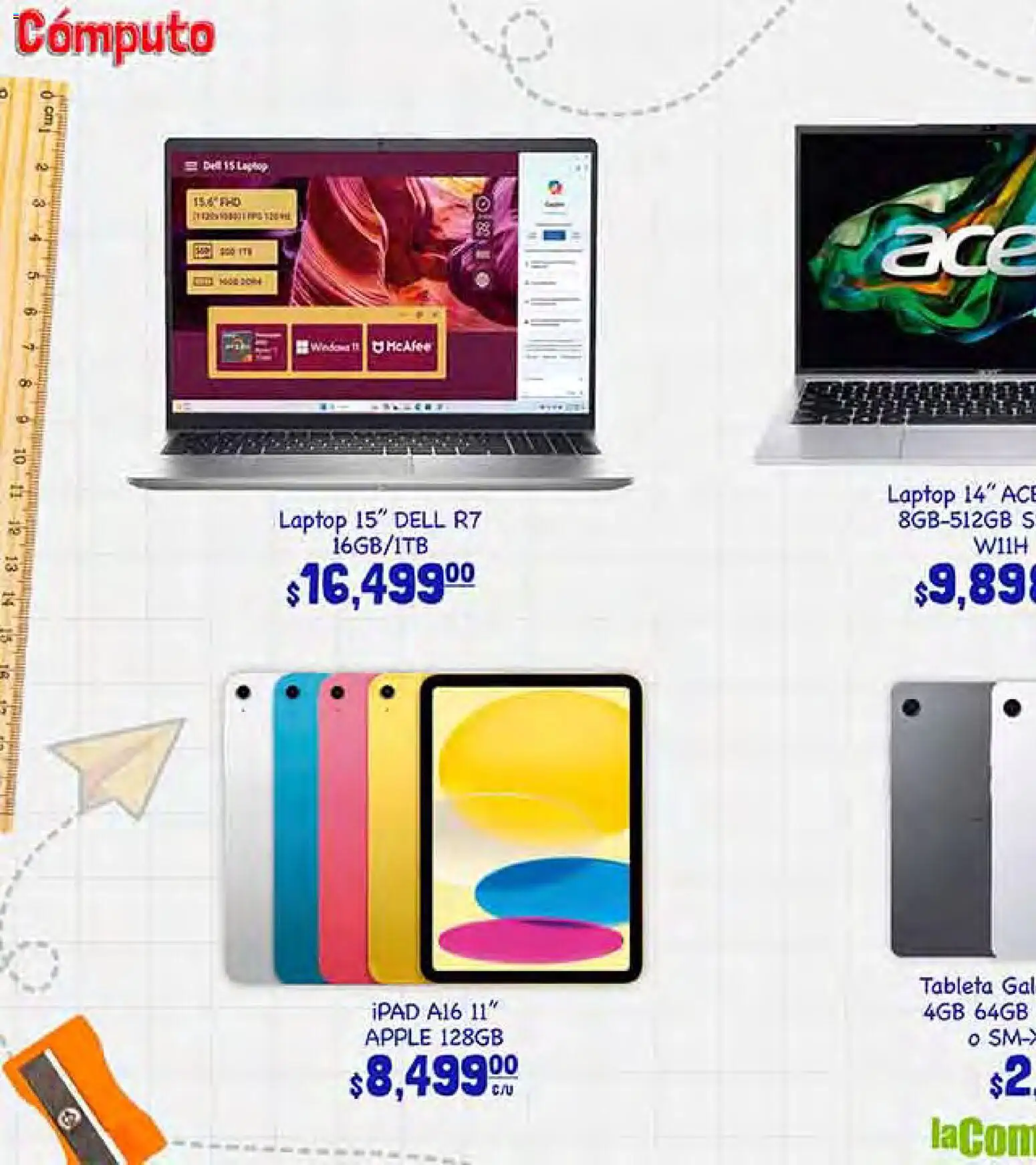 Nuevas ofertas de La Comer válidas en toda la República Mexicana desde el 19/08/2026. ¡Encuentra las mejores ofertas en La Comer folleto! | Página: 26 | Productos: Tableta, Laptop