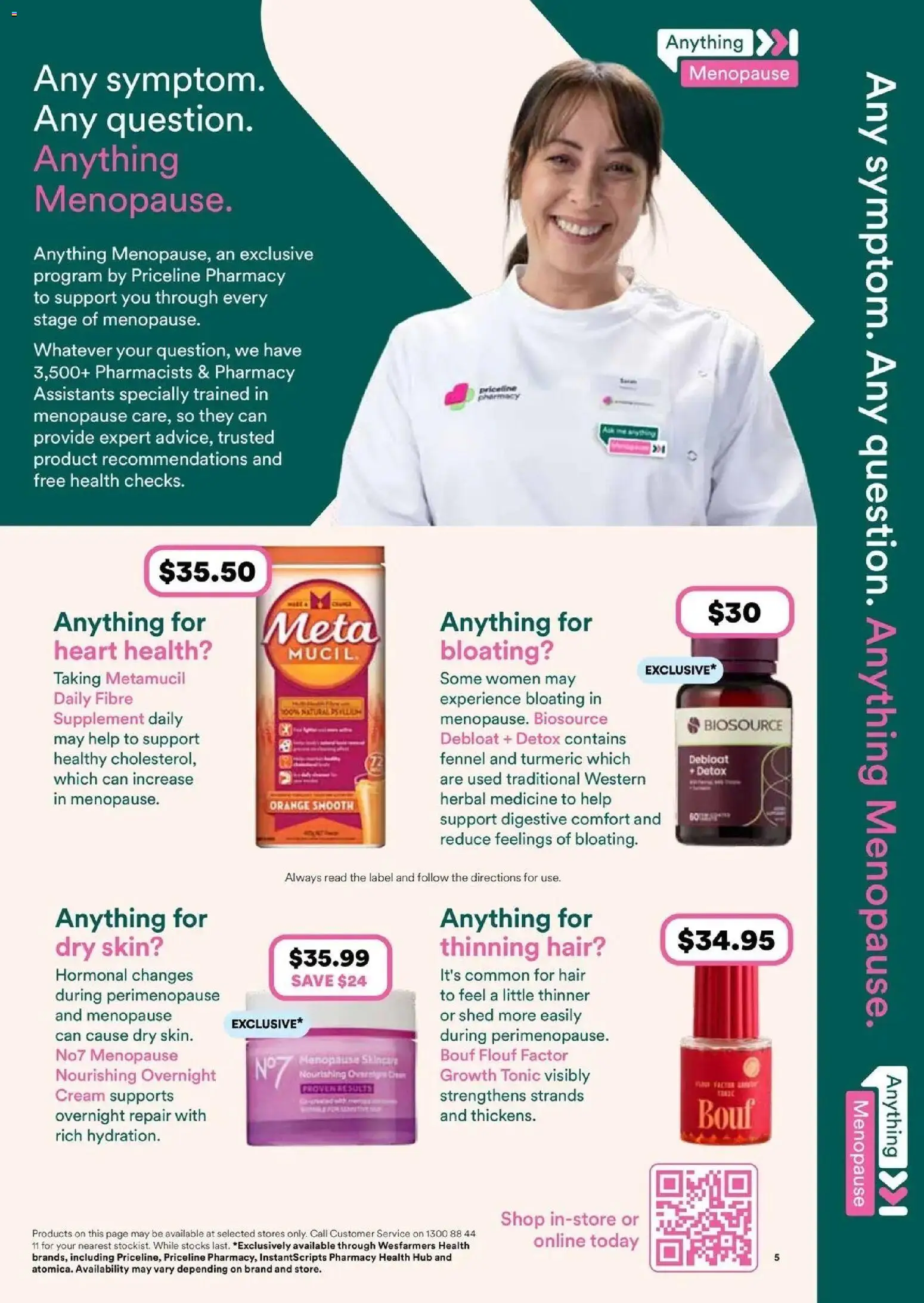 Priceline Pharmacy catalogue Shellharbour - 24/09/2026 > weekly / monthly specials | Page: 5 | Products: Cream, Tonic, Shed, Herbal