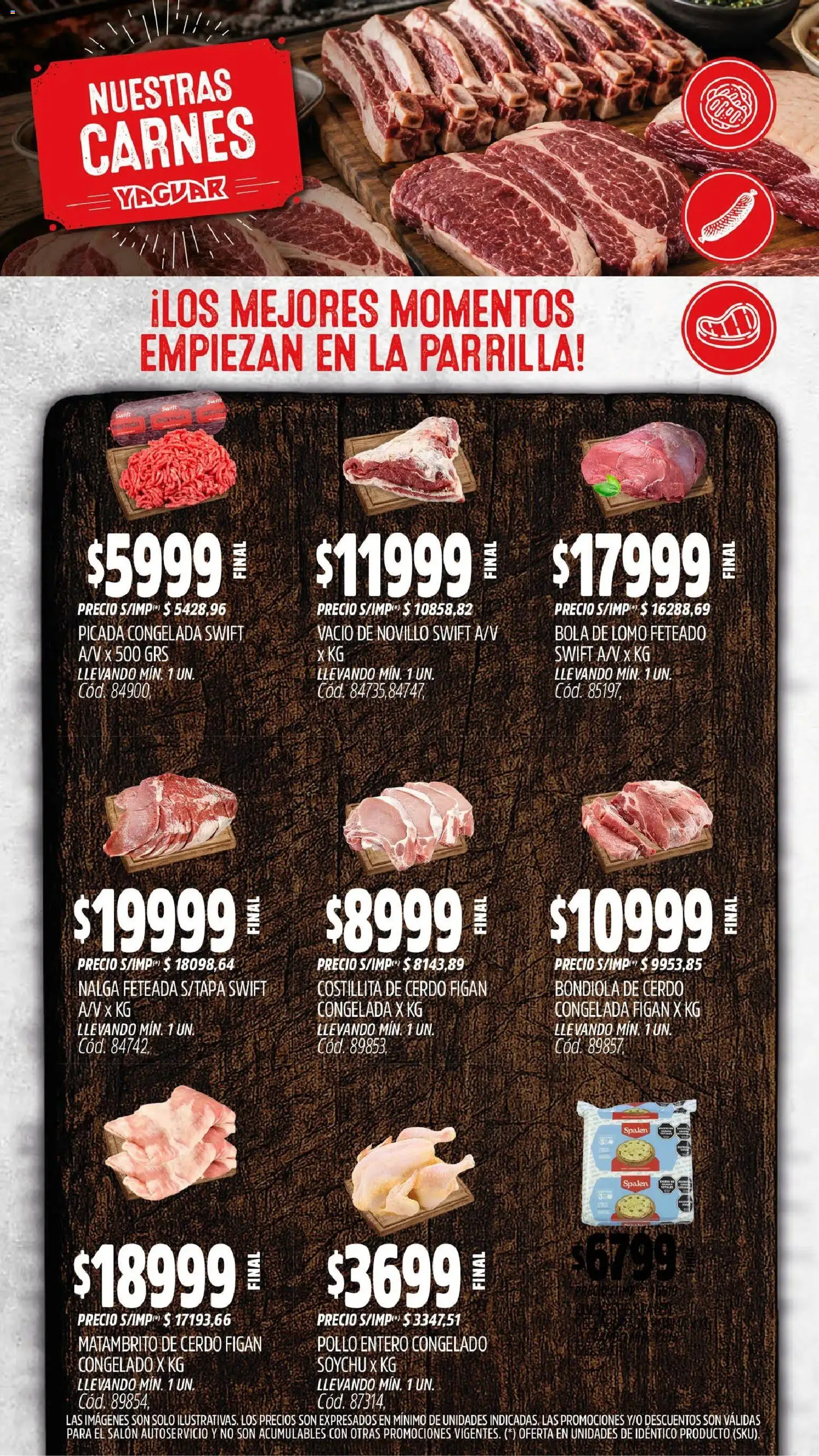 Yaguar - Oferta Semanal Santa Fé │ válido desde el 31/08/2026 | Página: 7 | Productos: Lomo, Parrilla, Bondiola de cerdo, Pollo