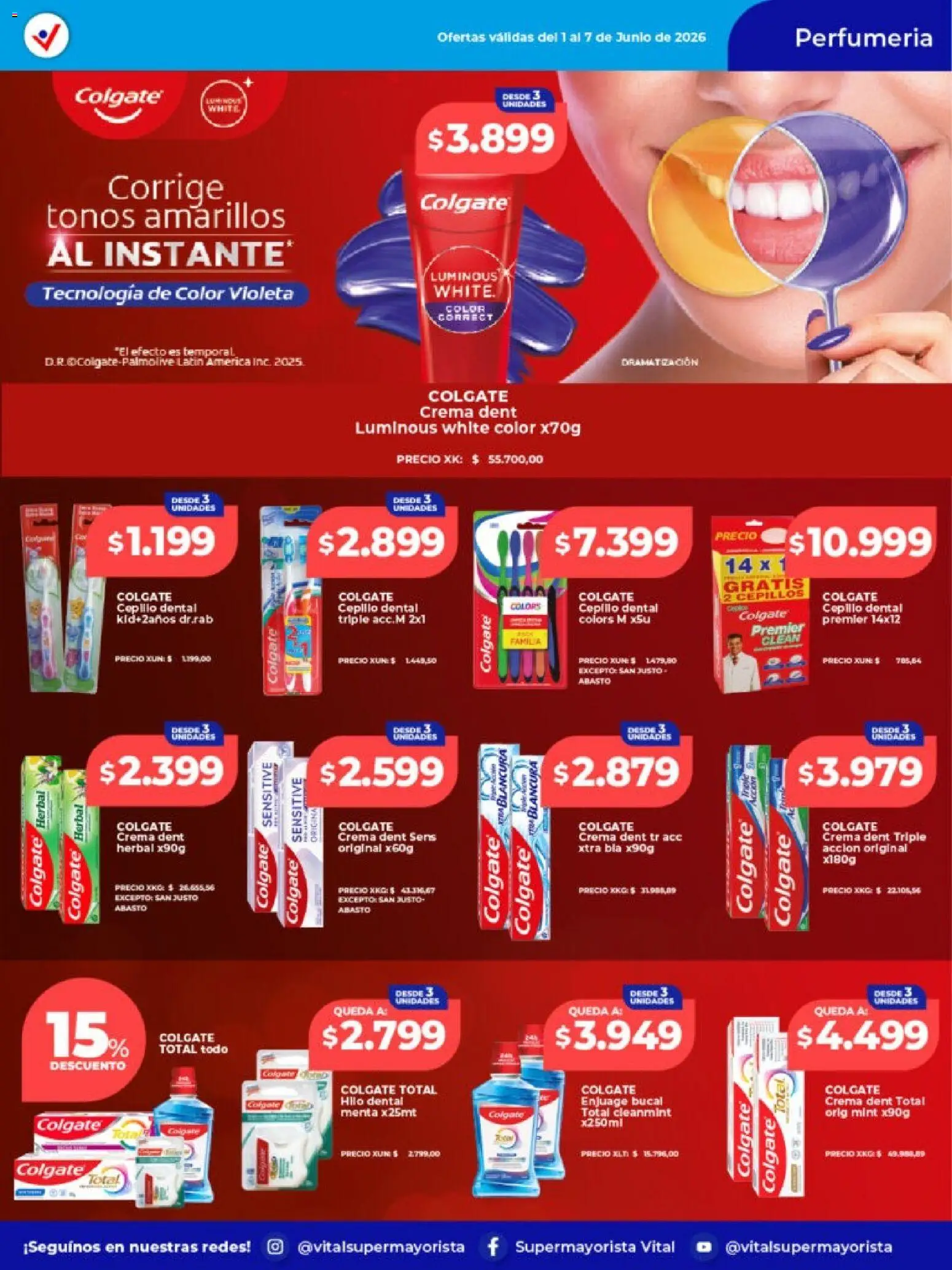 Vital - Ofertas - Mar del Plata │ válido desde el 01.06.2026 | Página: 5 | Productos: Cepillo, Hilo dental, Crema