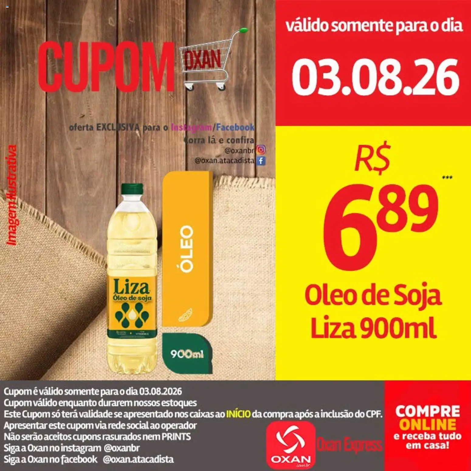 Oxan Atacadista Folheto - válido de 03/08/2026 | Página: 6 | Produtos: Óleo, Soja