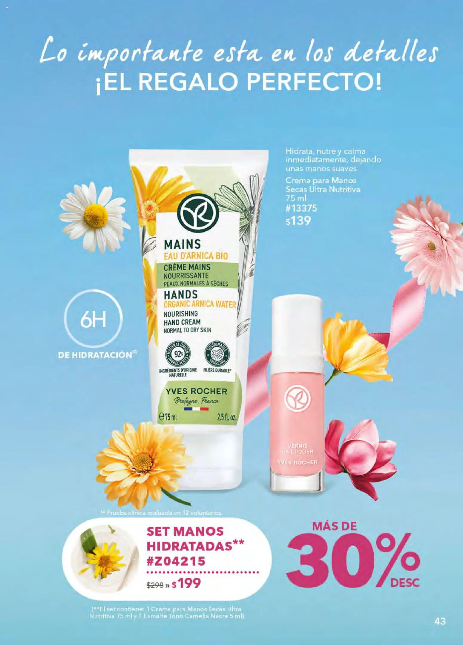 Nuevas ofertas de Yves Rocher válidas en toda la República Mexicana desde el 21.04.2026. ¡Encuentra las mejores ofertas en Yves Rocher campaña 6 2026! | Página: 43 | Productos: Crema, Agua