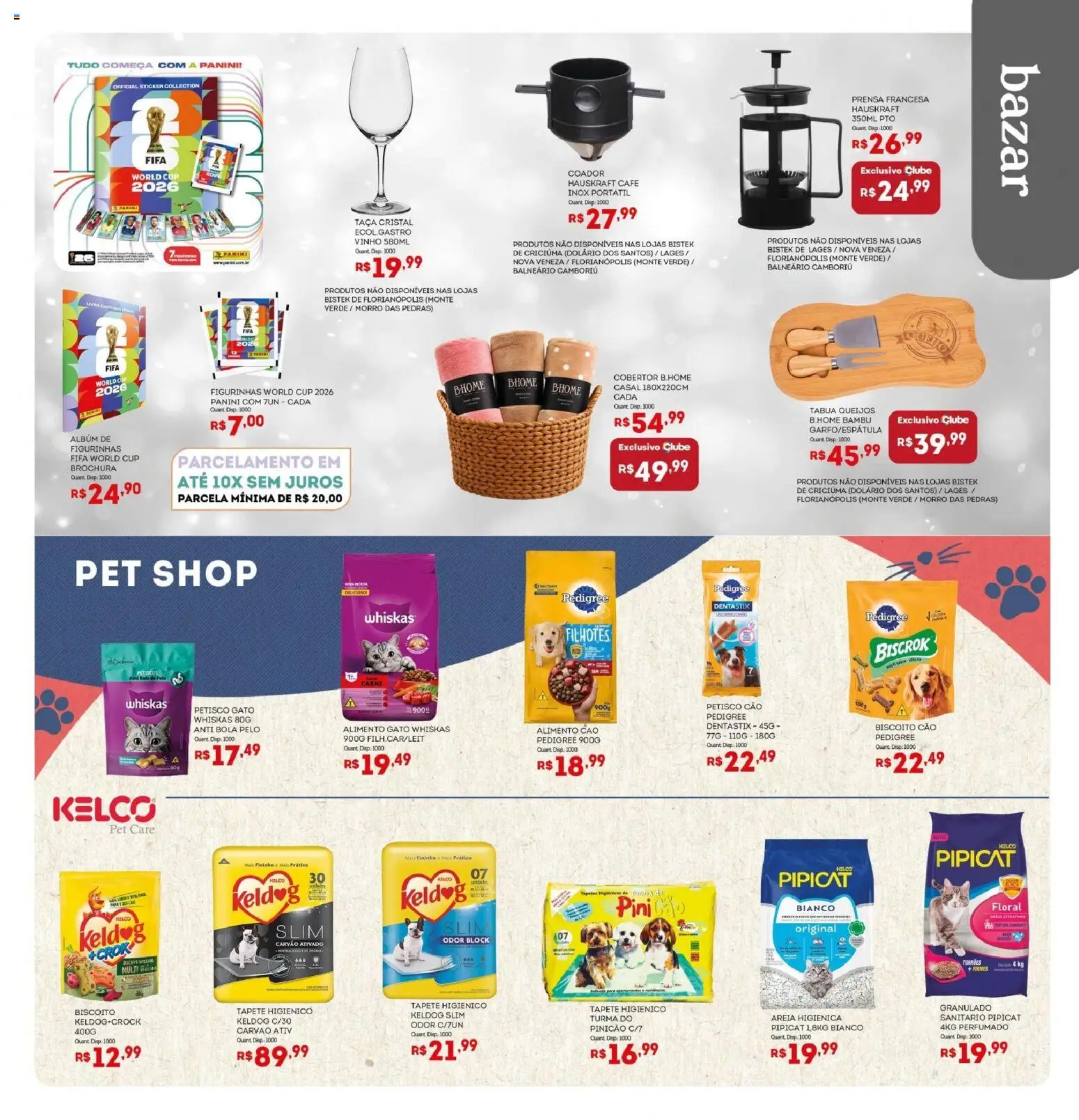 Bistek Supermercados Folheto - válido de 03.06.2026 | Página: 15 | Produtos: Areia, Cobertor, Tapete, Vinho