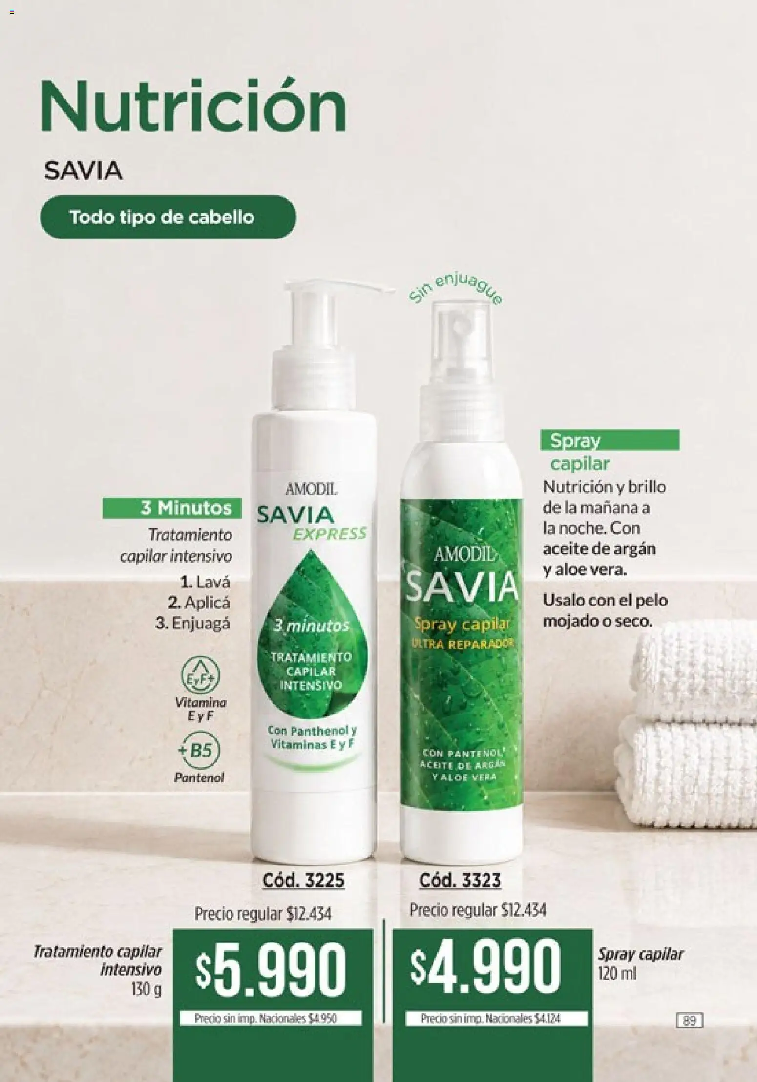 Catálogo Amodil Campaña 16 │ válido desde el 19/09/2026 | Página: 89 | Productos: Vitaminas, Aceite, Brillo