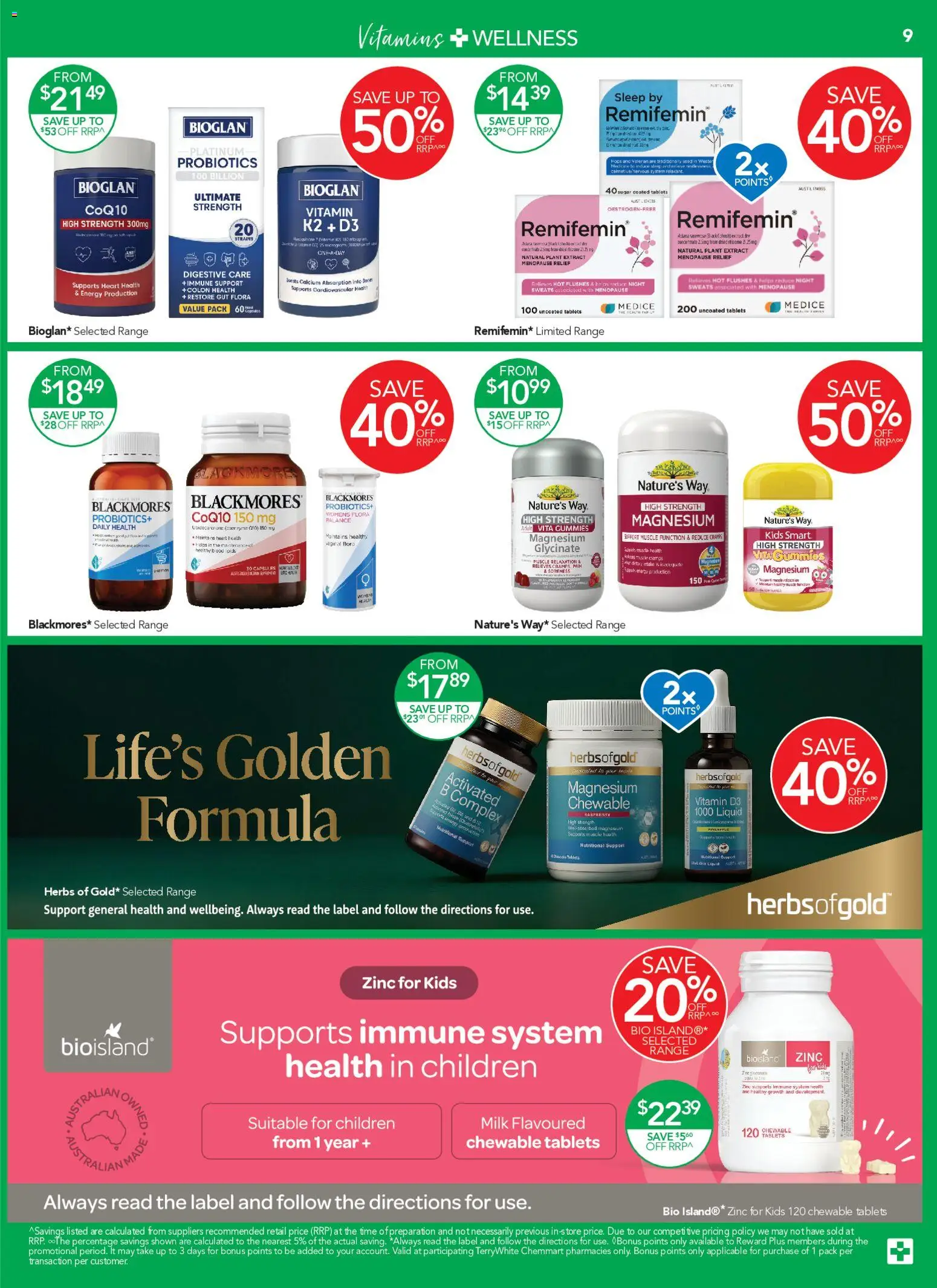 Terry White catalogue - valid from 10/09/2026 | Page: 9 | Products: Plant, Pineapple, Vitamin, Zinc