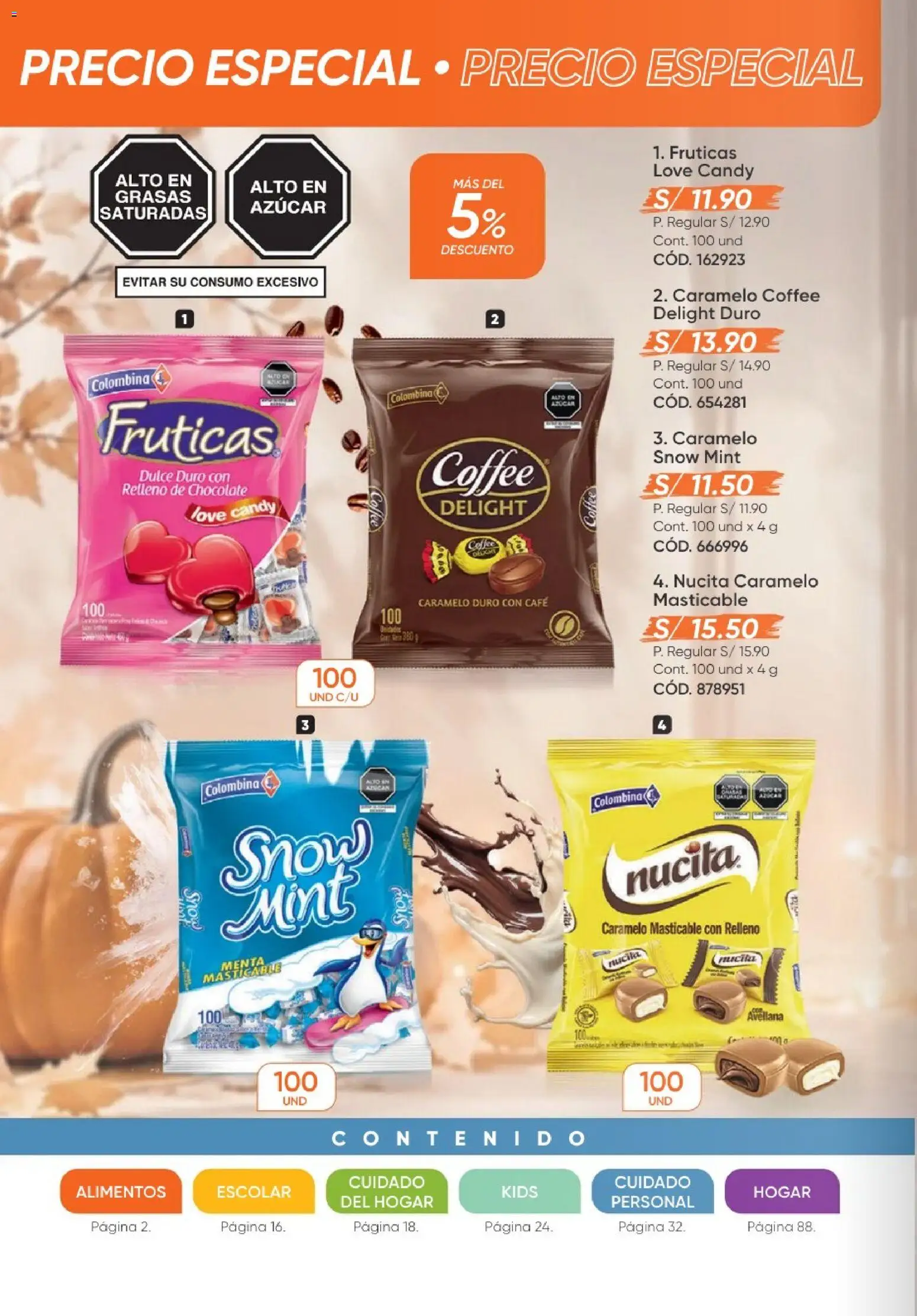Catálogo Azzorti válido desde 20/09/2026 | Página: 2 | Productos: Café, Chocolate, Azúcar