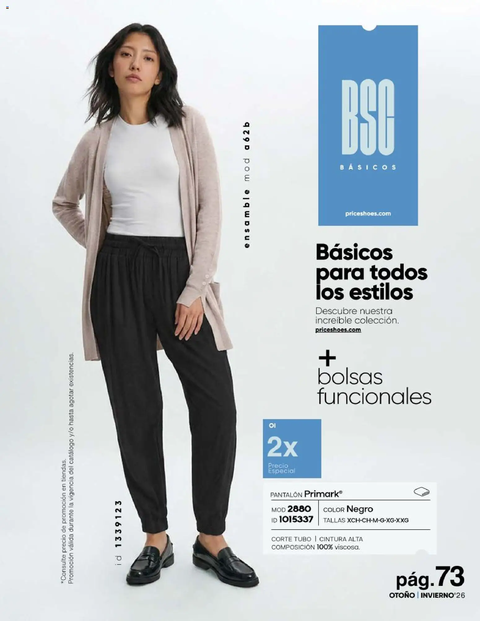 Nuevas ofertas de Price Shoes válidas en toda la República Mexicana desde el 23/07/2026. ¡Encuentra las mejores ofertas en Price Shoes catálogo Básicos! | Página: 73