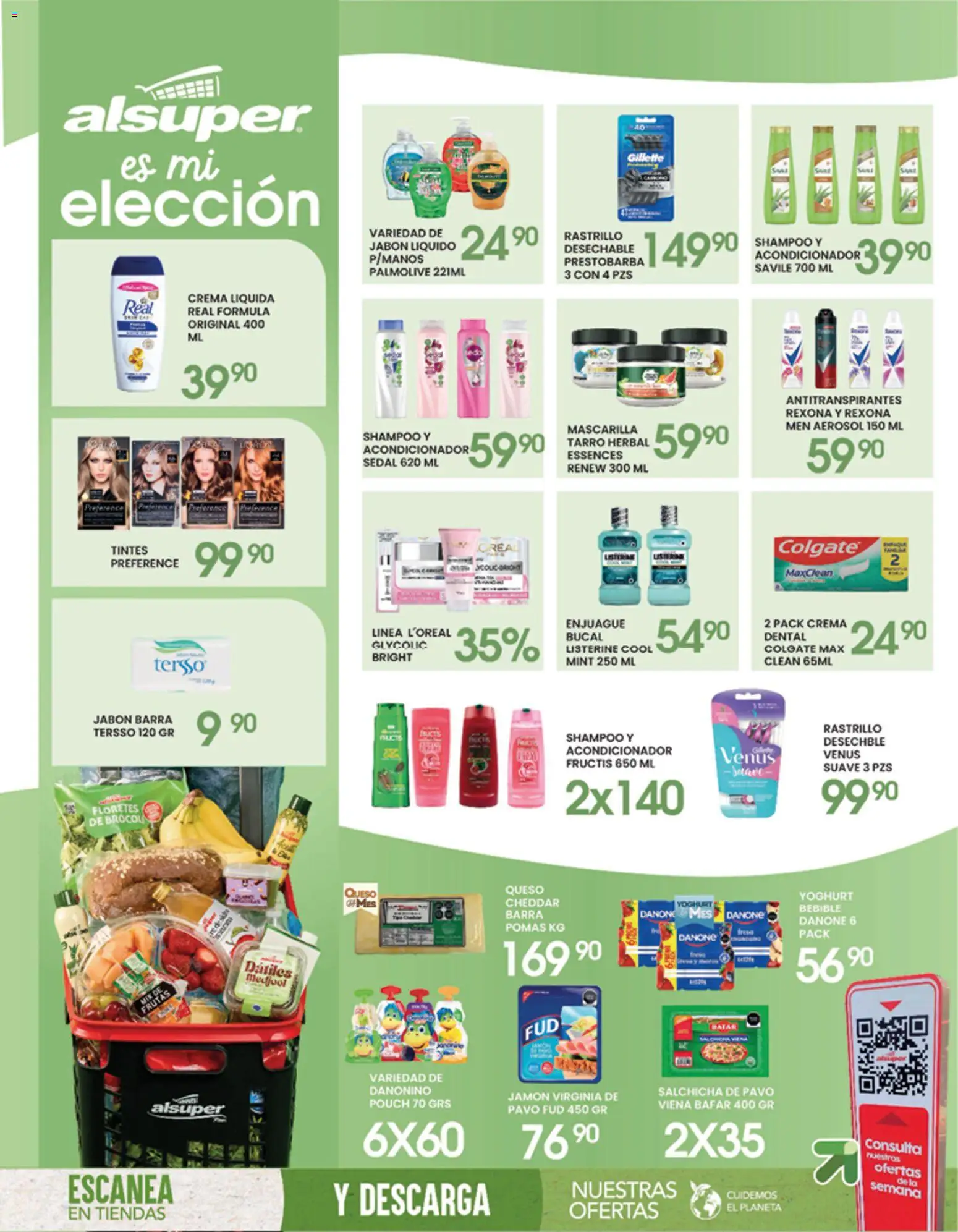 Nuevas ofertas de Alsuper válidas en toda la República Mexicana desde el 12.05.2026. ¡Encuentra las mejores ofertas en Alsuper folleto Laguna! | Página: 8 | Productos: Enjuague bucal, Jabón líquido, Rastrillo, Acondicionador