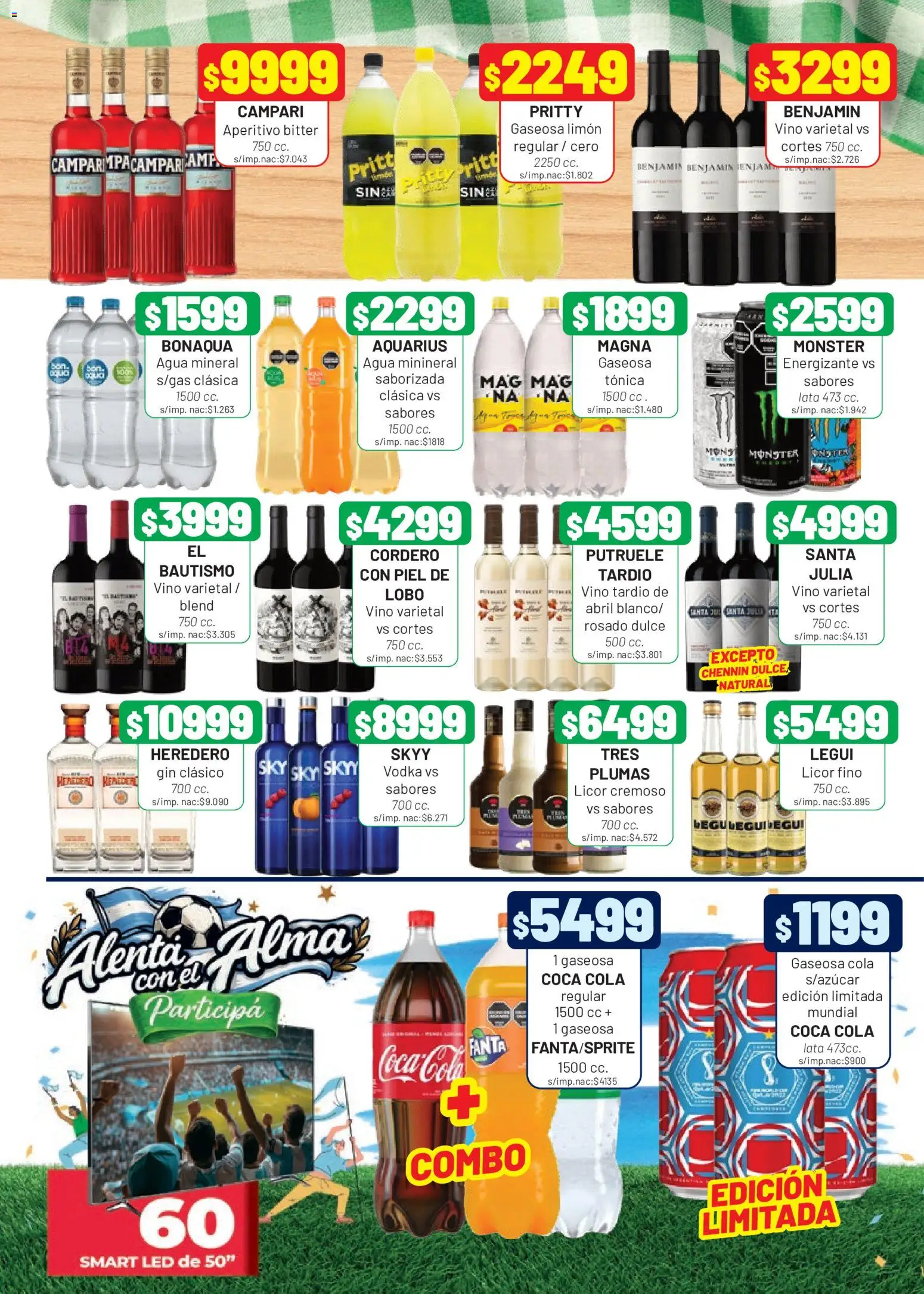 Almacor catálogo │ válido desde el 04.06.2026 | Página: 7 | Productos: Gin, Gaseosa, Agua, Vino