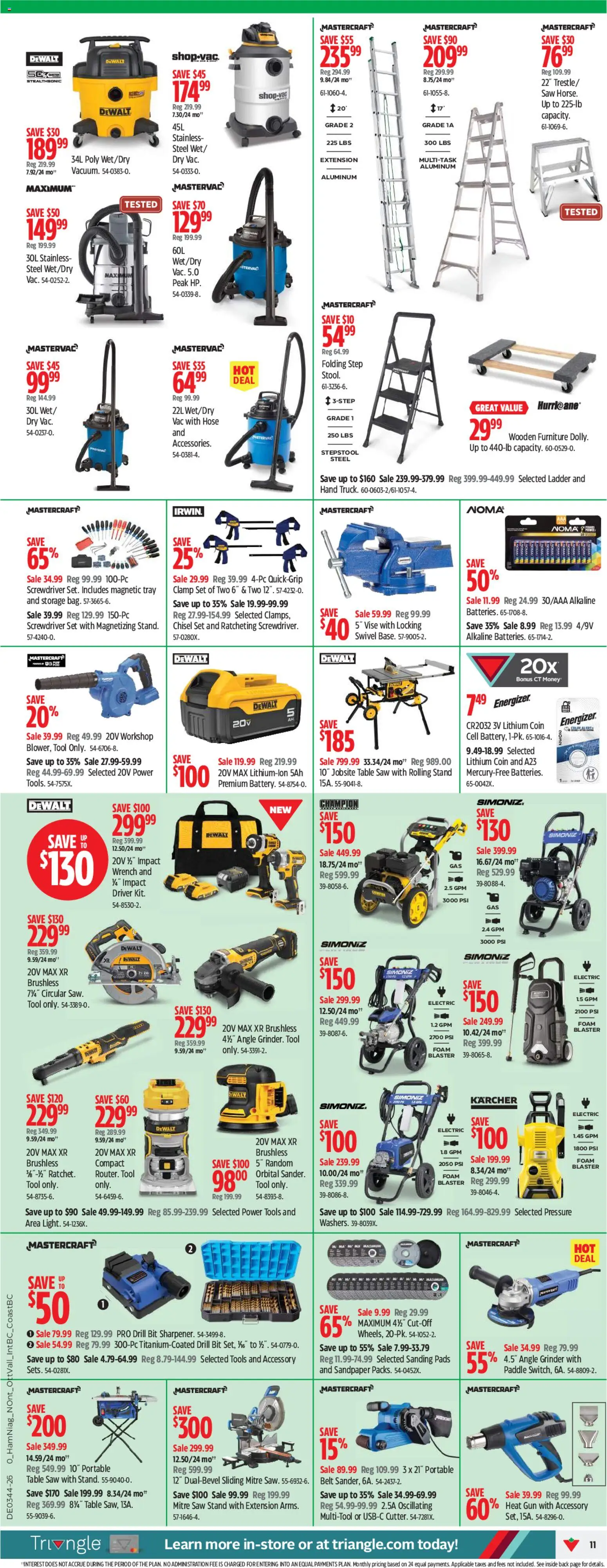 Canadian Tire flyer valid from Oct 29, 2026 | Page: 11