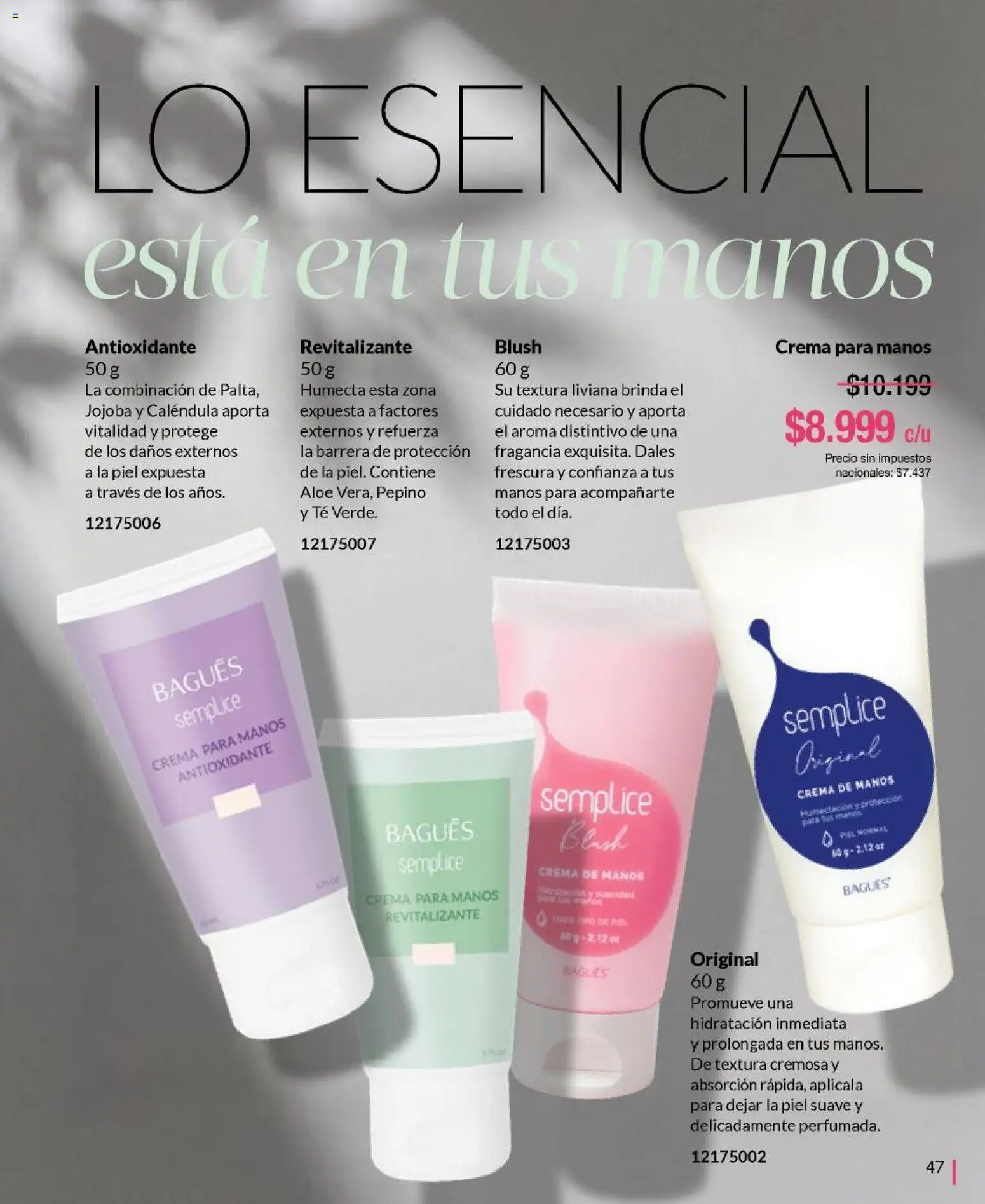 Bagués - Catálogo │ válido desde el 01.06.2026 | Página: 47 | Productos: Fragancia, Crema de manos, Té, Crema