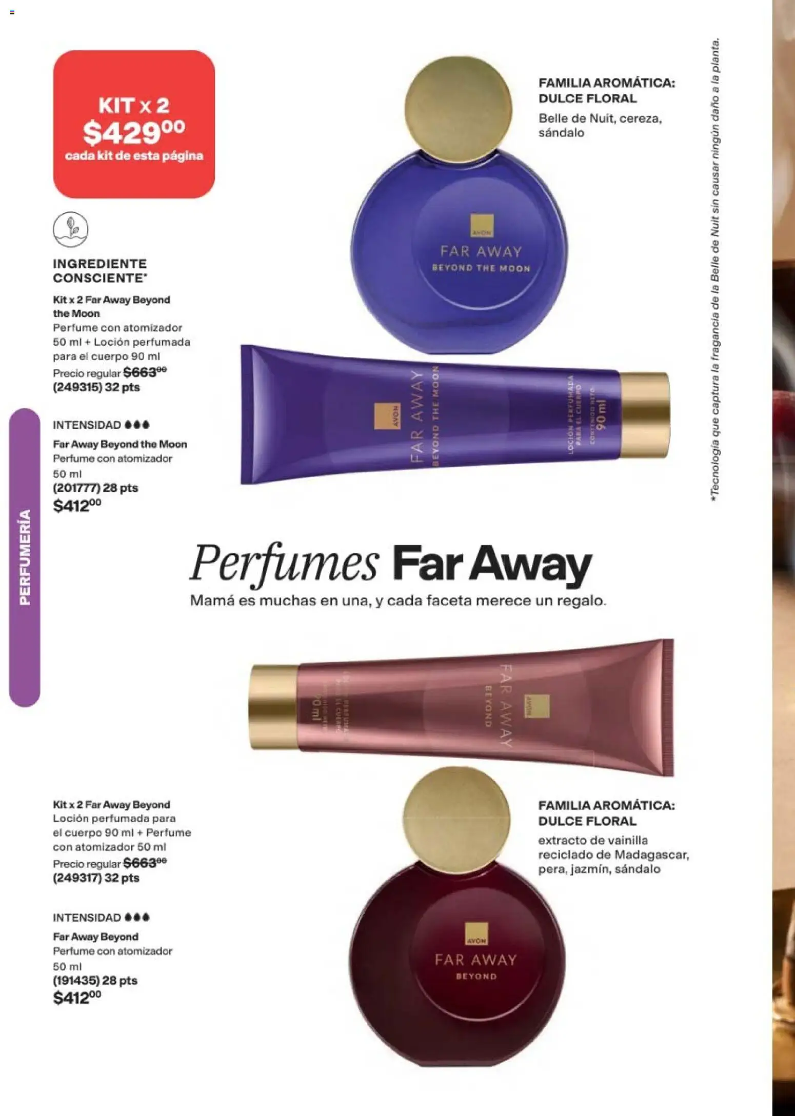 Nuevas ofertas de AVON válidas en toda la República Mexicana desde el 24.04.2026. ¡Encuentra las mejores ofertas en AVON campaña 7 2026! | Página: 62 | Productos: Loción, Perfume, Fragancia
