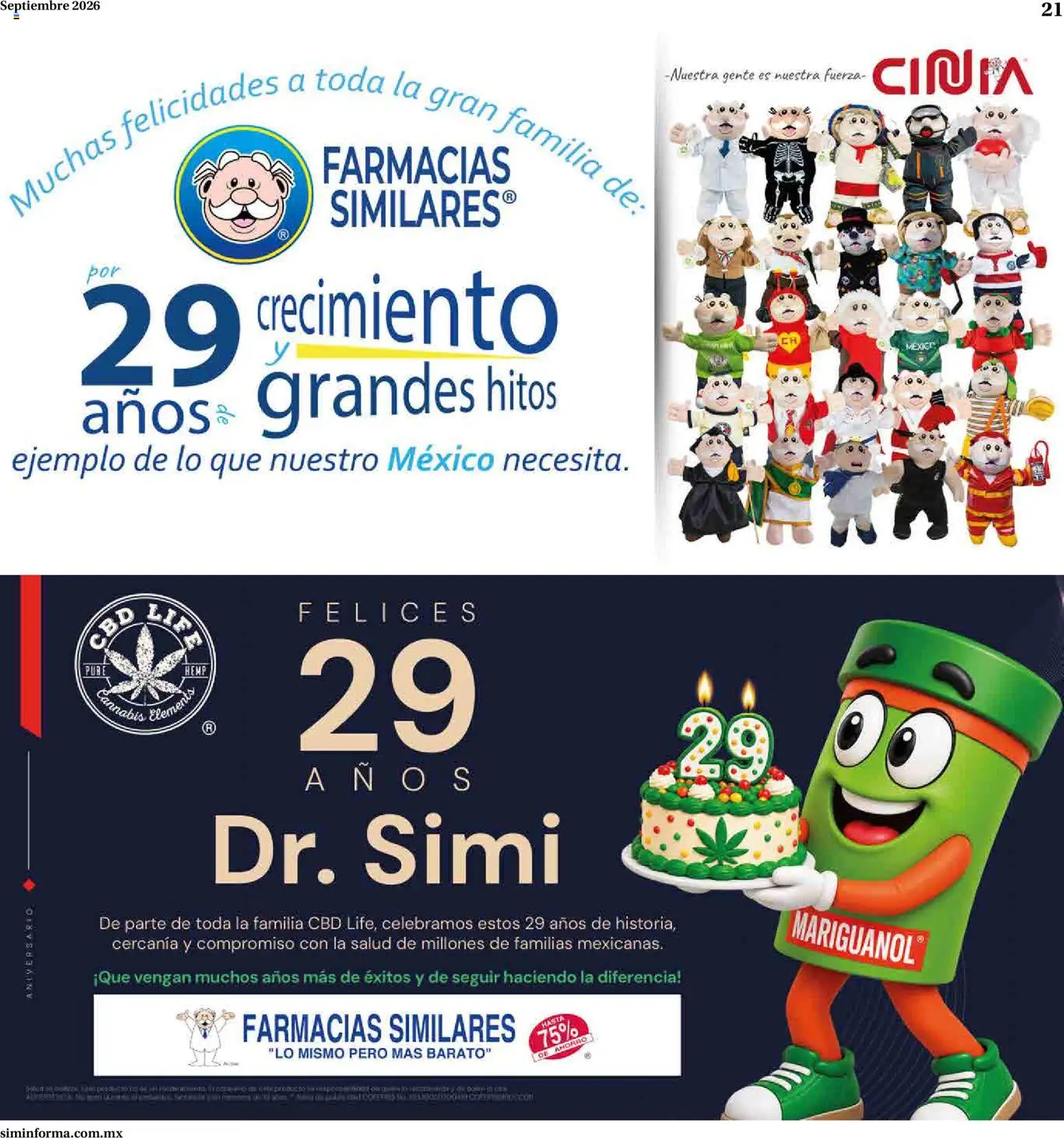 Nuevas ofertas de Farmacias Similares válidas en toda la República Mexicana desde el 01/09/2026. ¡Encuentra las mejores ofertas en Farmacias Similares catálogo! | Página: 21