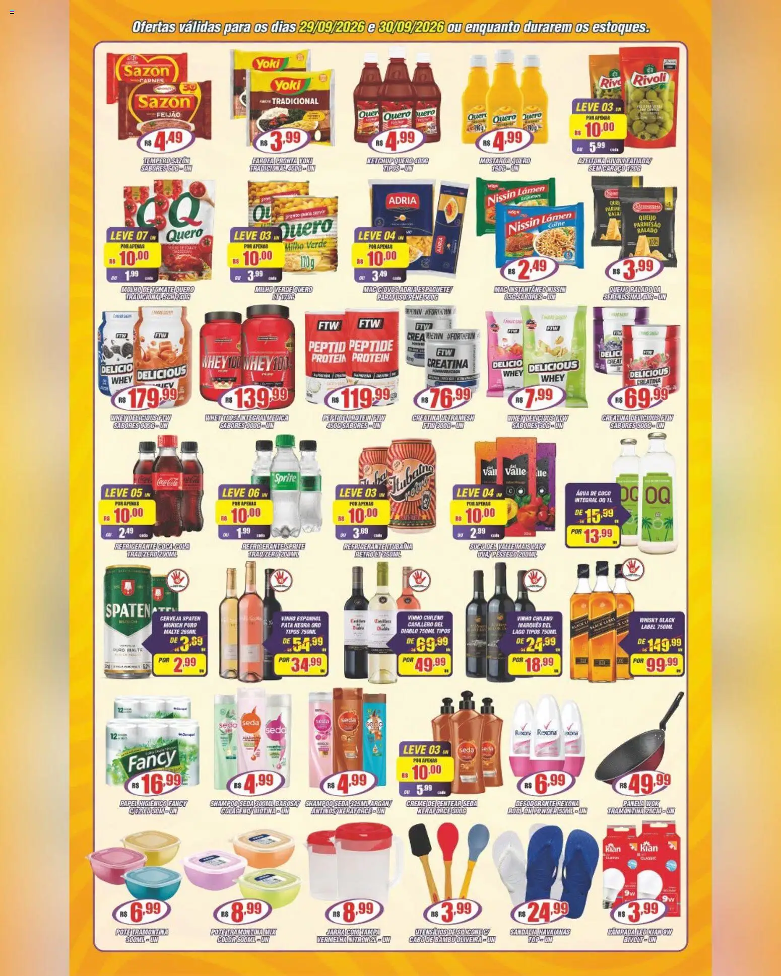 Violeta Supermercados Folheto - válido de 29/09/2026 | Página: 3 | Produtos: Coco, Creatina, Refrigerante Sprite, Rexona