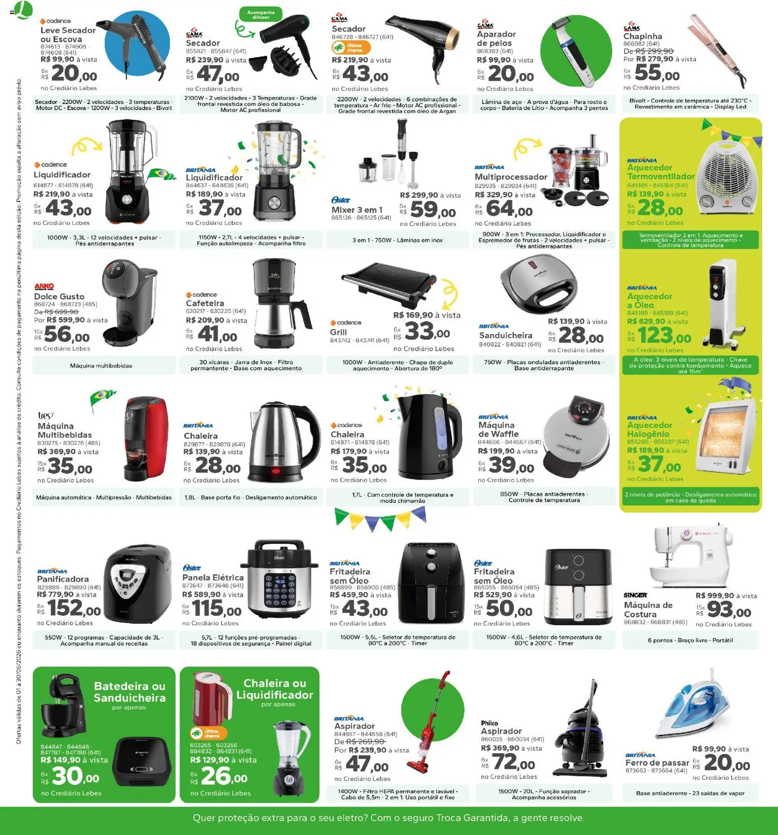 Lebes Folheto - válido de 01.06.2026 | Página: 8 | Produtos: Ferro, Cafeteira, Óleo, Jarra
