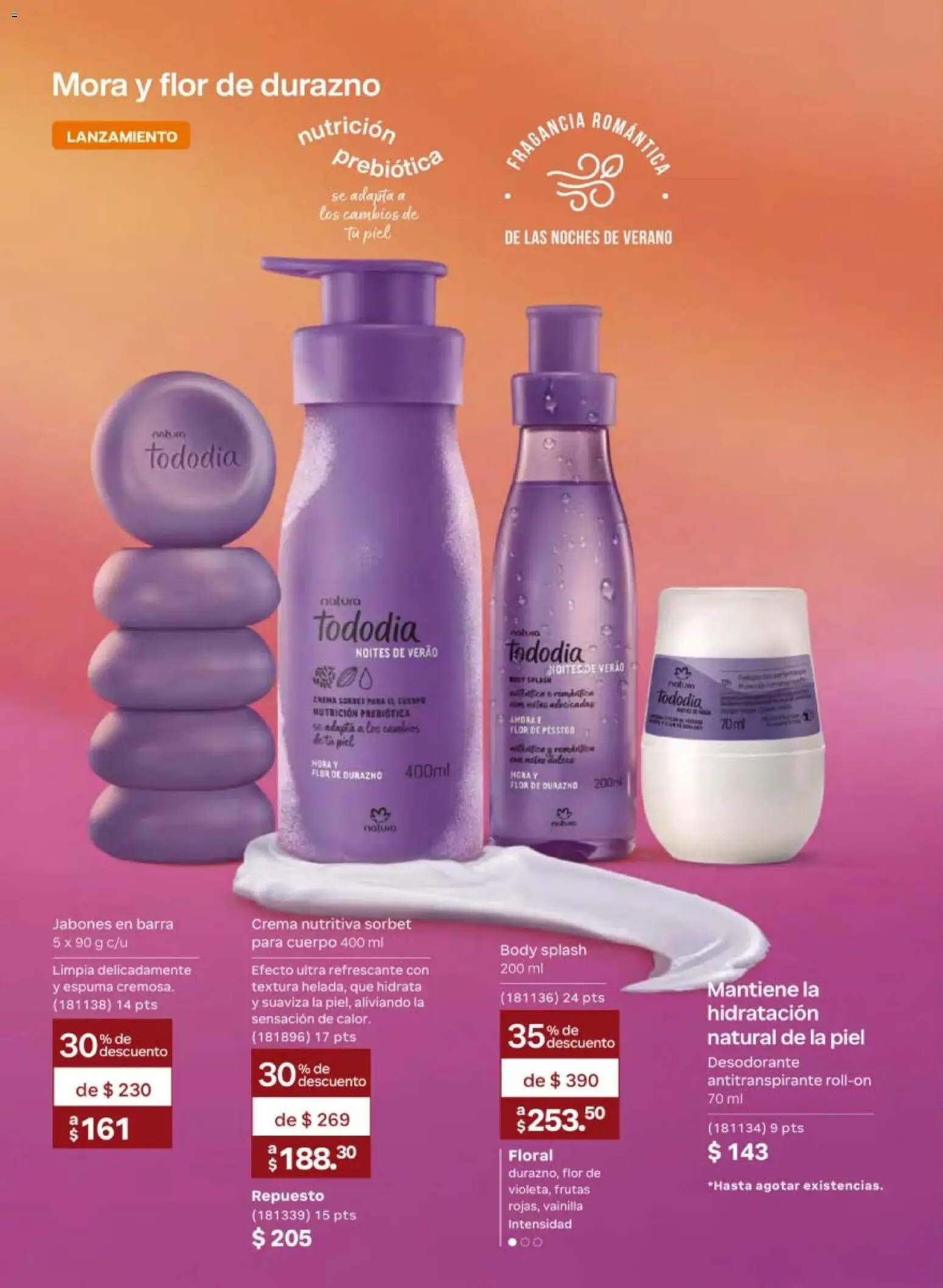 Nuevas ofertas de Natura válidas en toda la República Mexicana desde el 10/07/2026. ¡Encuentra las mejores ofertas en Natura campaña 11 2026! | Página: 92 | Productos: Antitranspirante, Durazno, Crema, Vainilla