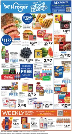 Preview of Kroger weekly ads valid from 07/29/2026