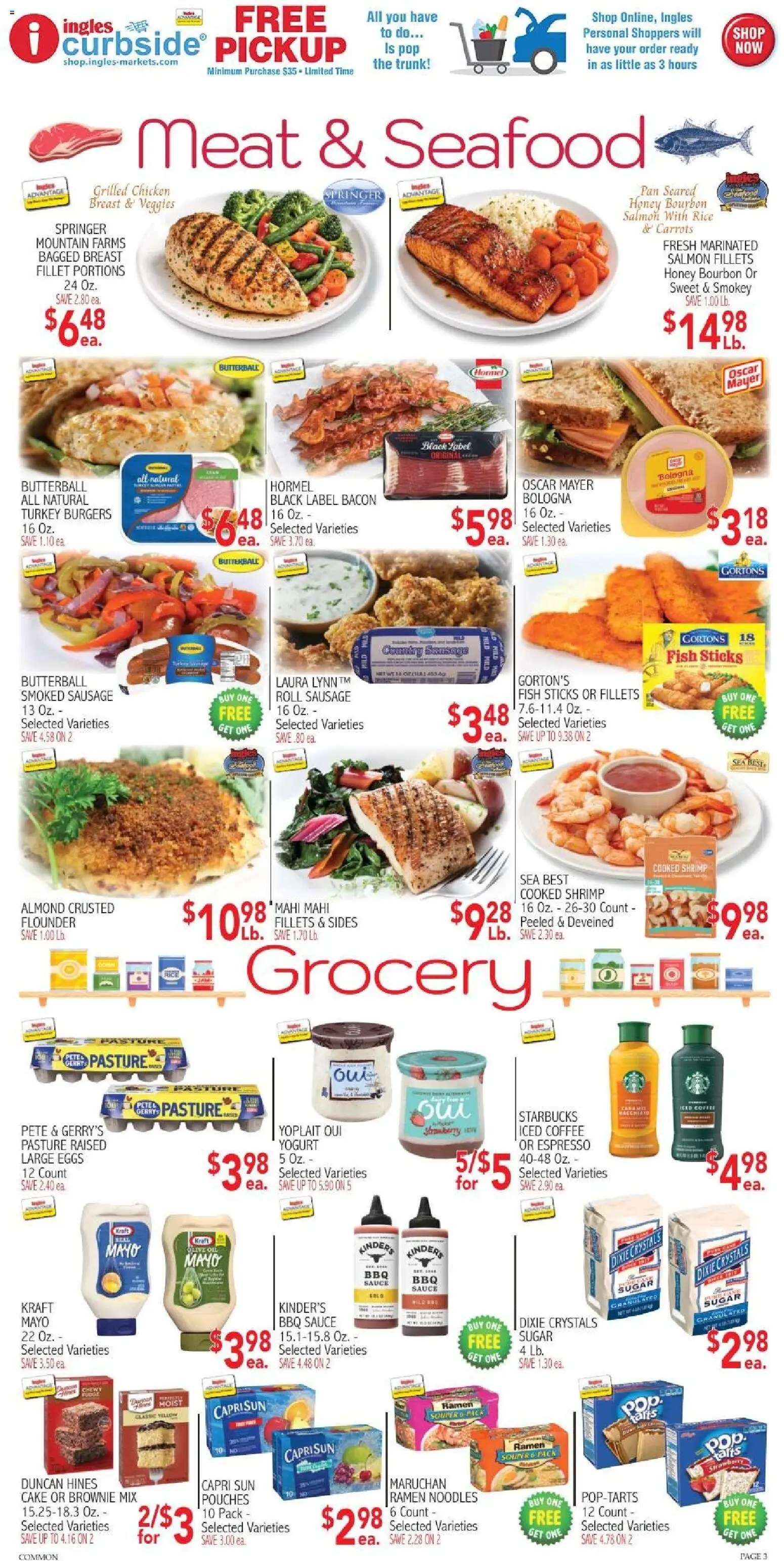 Ingles - Weekly flyer - valid from 08/05/2026 | Page: 3 | Products: Coffee, Fish, Sugar, Seafood