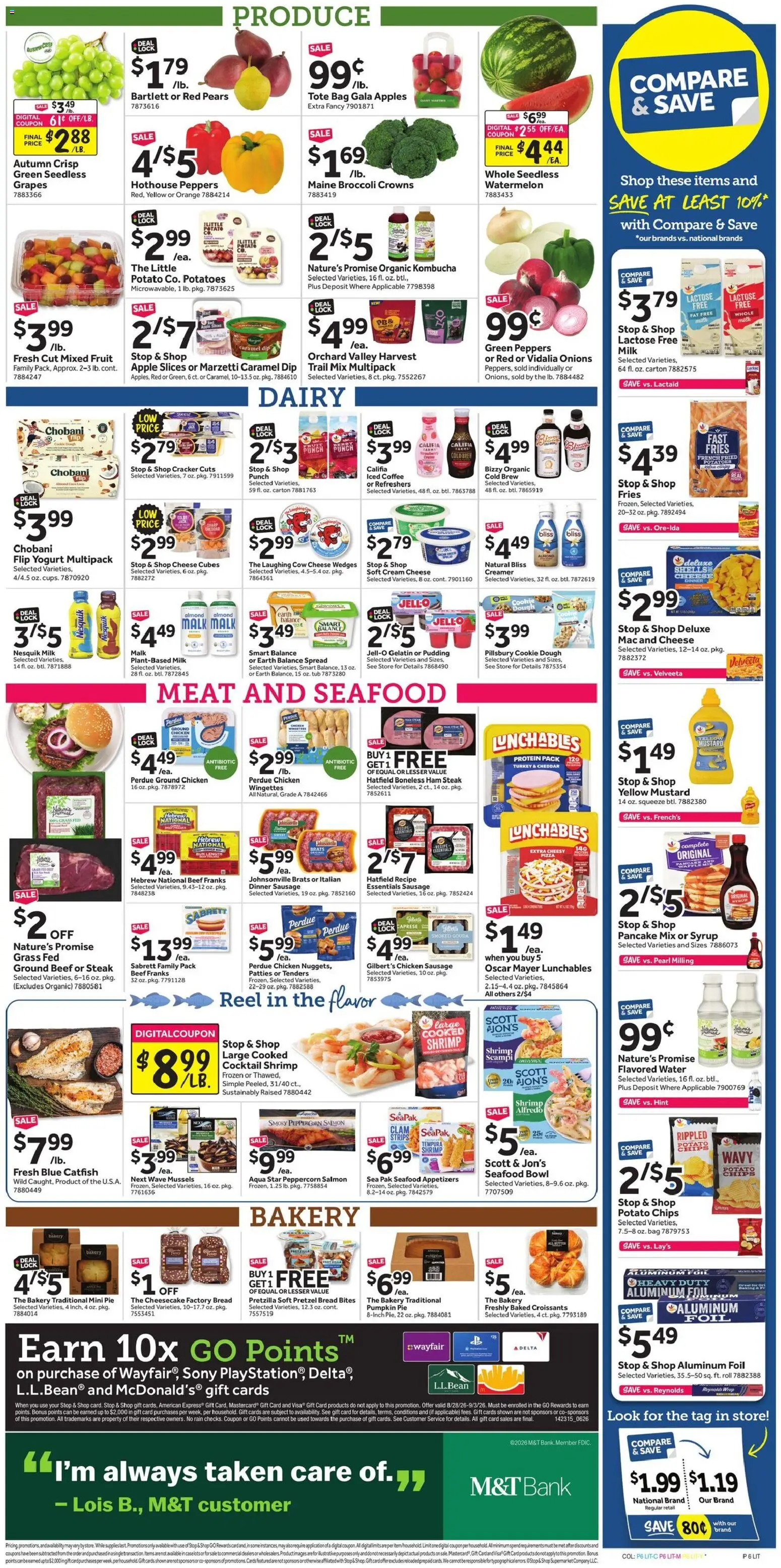 Stop & Shop Weekly Ad - valid from 08/28/2026 | Page: 11 | Products: Turkey, Cream cheese, Coffee, Salmon