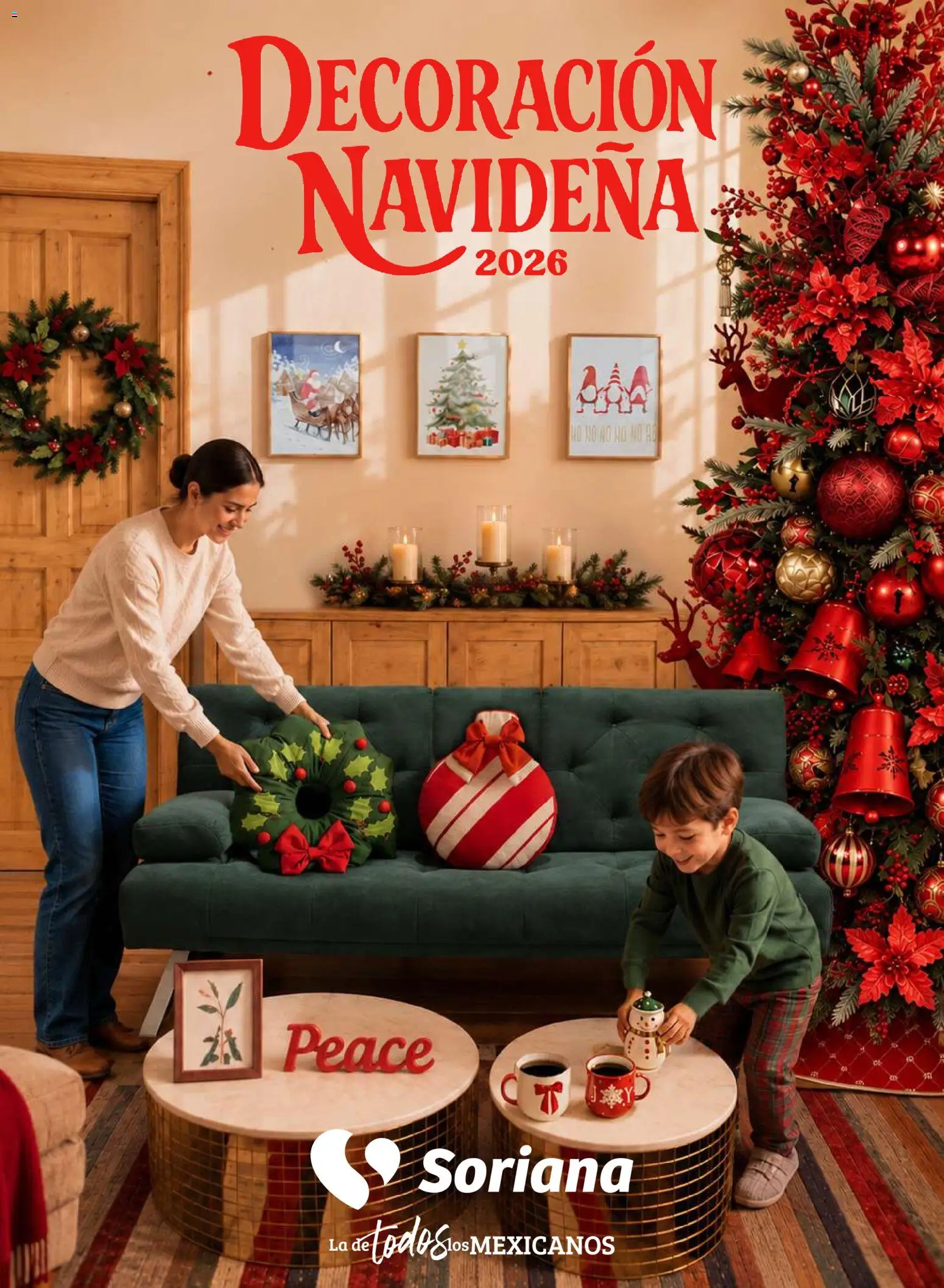 Nuevas ofertas de Soriana válidas en toda la República Mexicana desde el 30/09/2026. ¡Encuentra las mejores ofertas en Soriana Híper - Decoracion Navideña! | Página: 1 | Productos: Decoración
