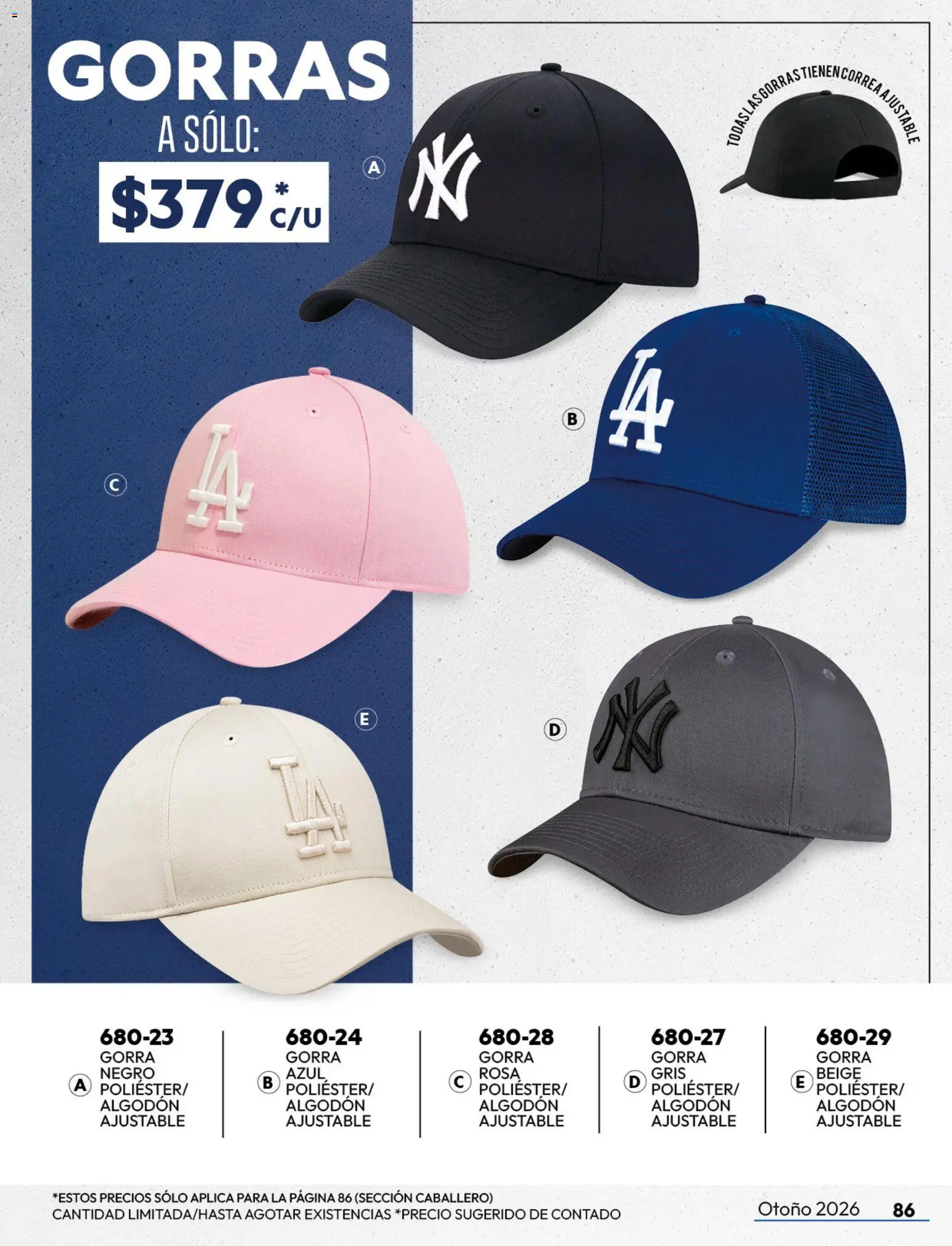 Nuevas ofertas de Cklass válidas en toda la República Mexicana desde el 08/07/2026. ¡Encuentra las mejores ofertas en Cklass catálogo Sportbrands dama! | Página: 234 | Productos: Gorra, Algodón
