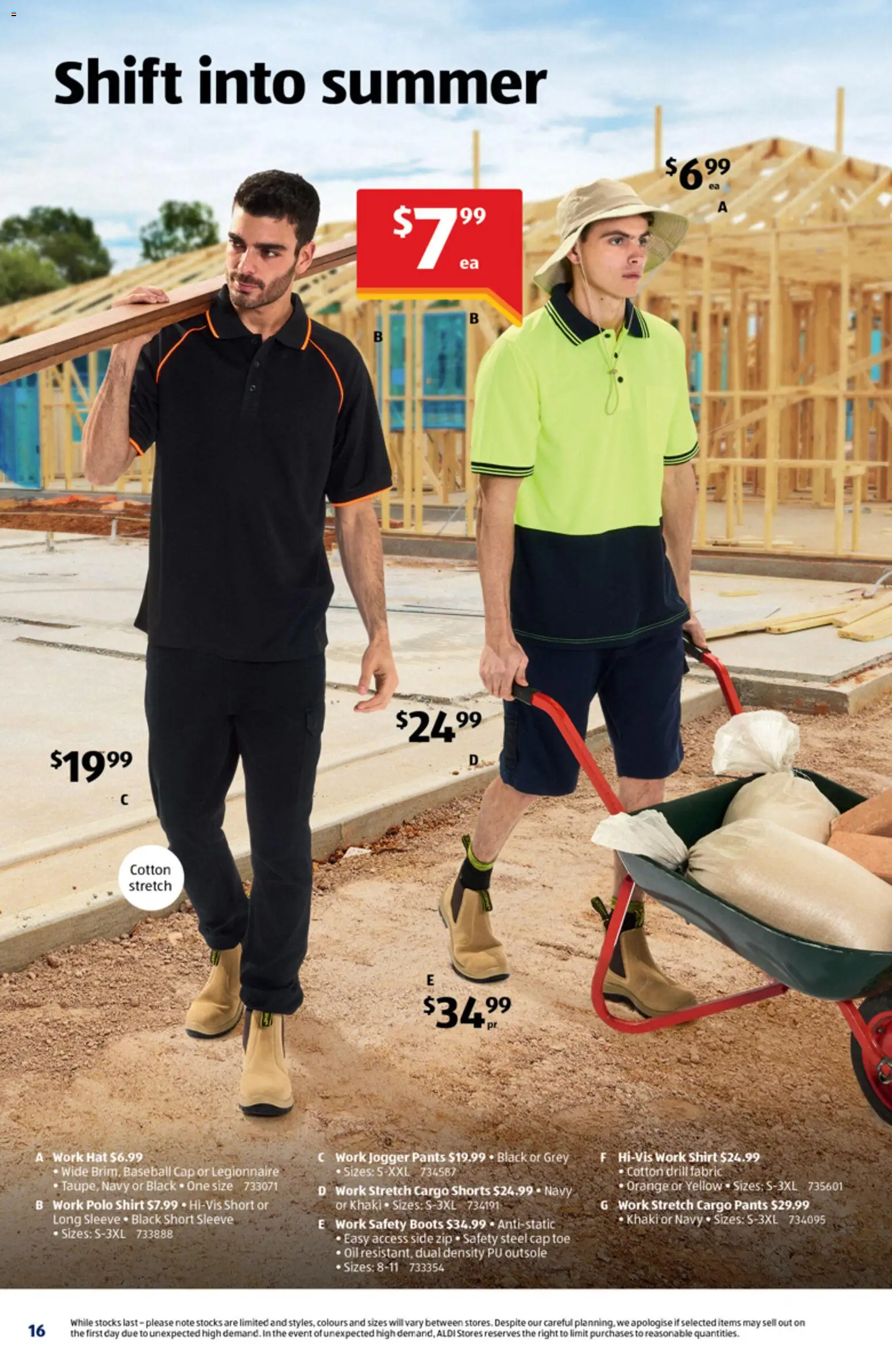 Aldi catalogue - valid from 30/09/2026 | Page: 16 | Products: Oil, Long sleeve, Pants, Boots
