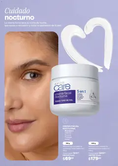 Vista previa de CREMA FACIAL NOCTURNA, Nocturna con complejo de ceramidas Crema facial 5 en 1 100 g. Recupera, Hidrata, Suaviza, Protege, Nutre, nuevo folleto de la tienda, válido en México a partir del 24.04.2026 | Página: 139 | Productos: Crema