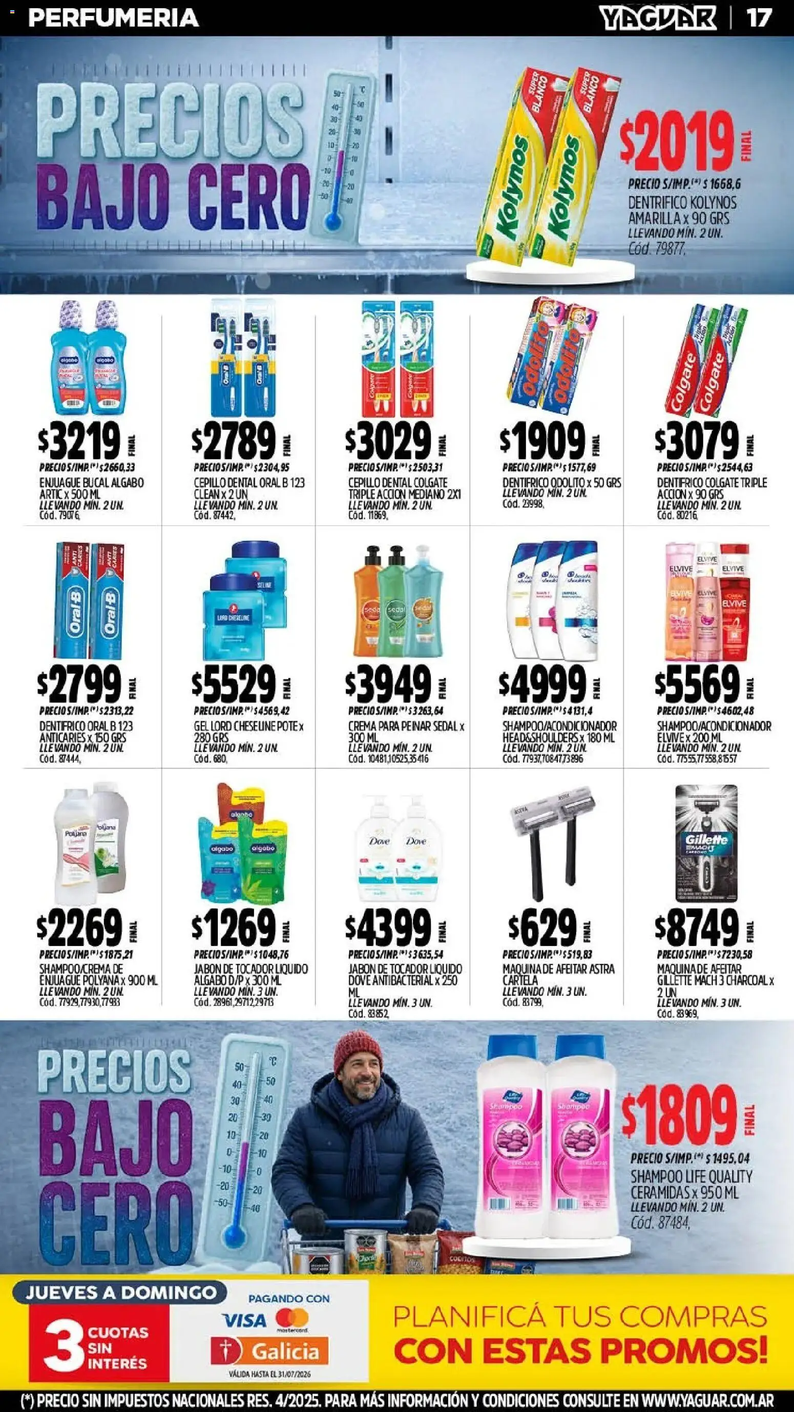 Yaguar catálogo │ válido desde el 20/07/2026 | Página: 17 | Productos: Maquina de afeitar, Cepillo, Jabón, Crema